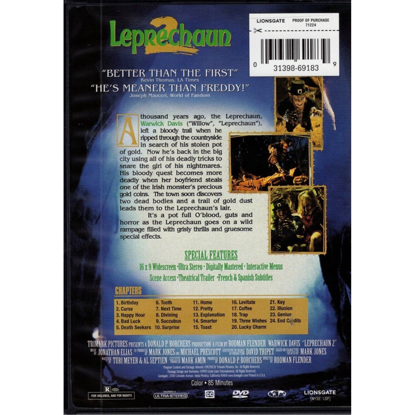 Leprechaun 2 Dos El Duende Maldito 1994 Pelicula Dvd