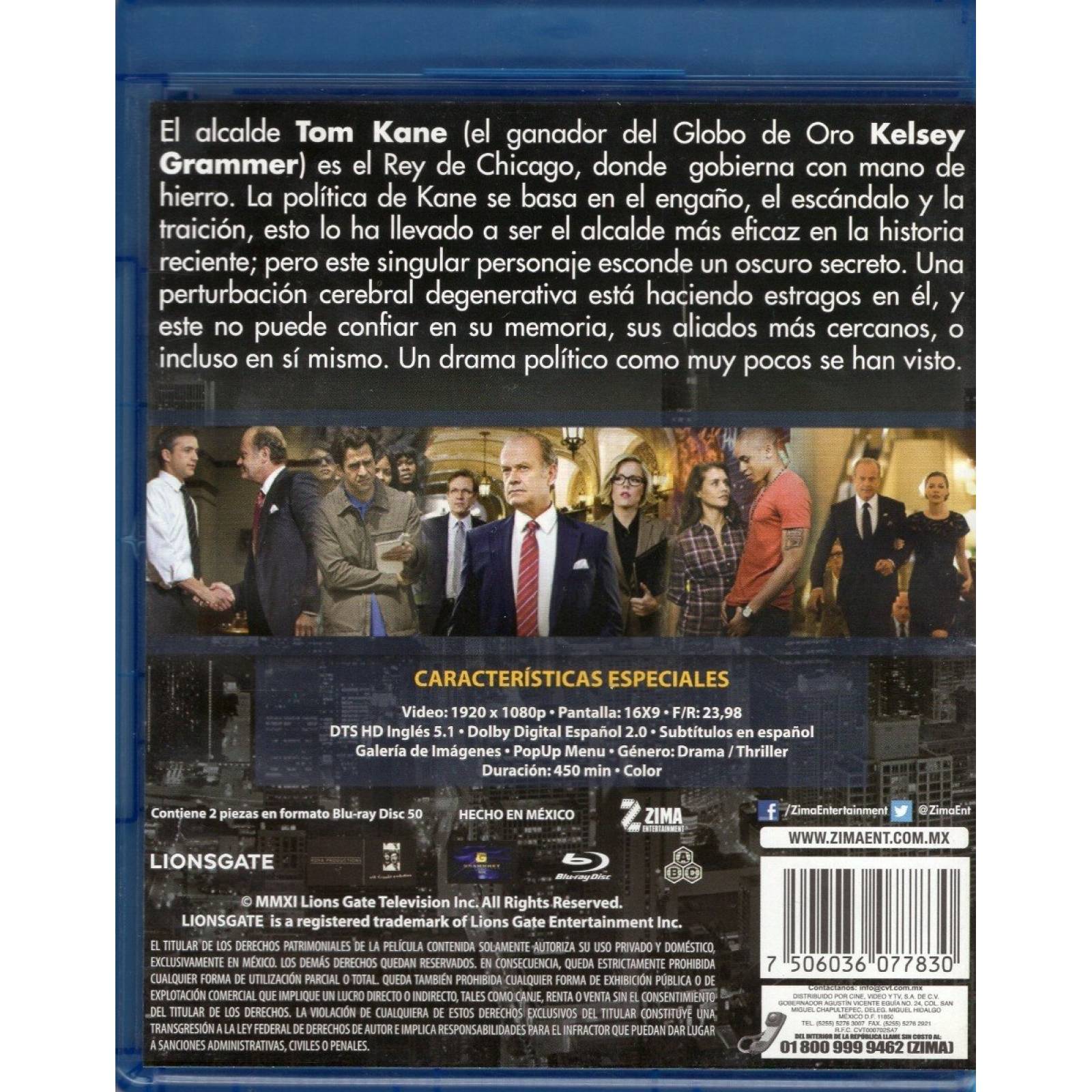 Boss Primera Temporada 1 Uno Serie Blu-ray