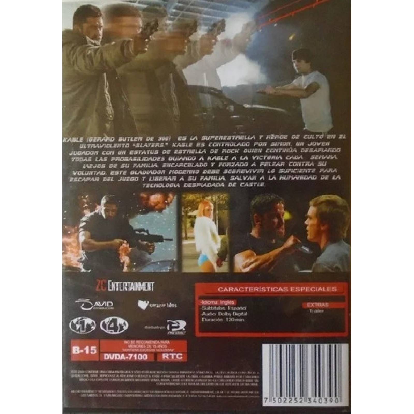 Gamer Juego Letal Gerard Butler Pelicula Dvd