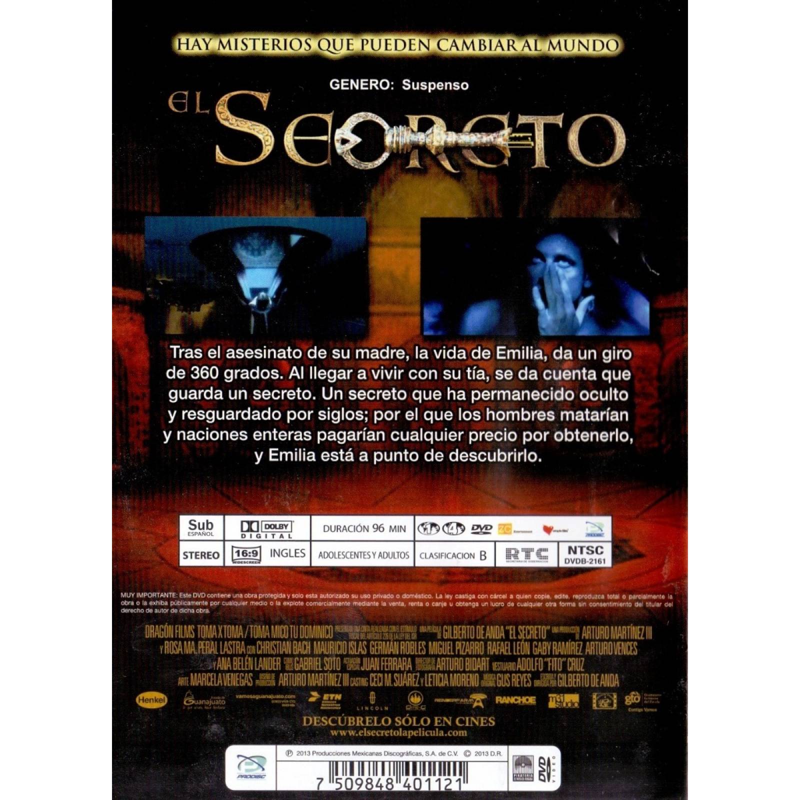 El Secreto Christian Bach Juan Ferrara Pelicula Dvd