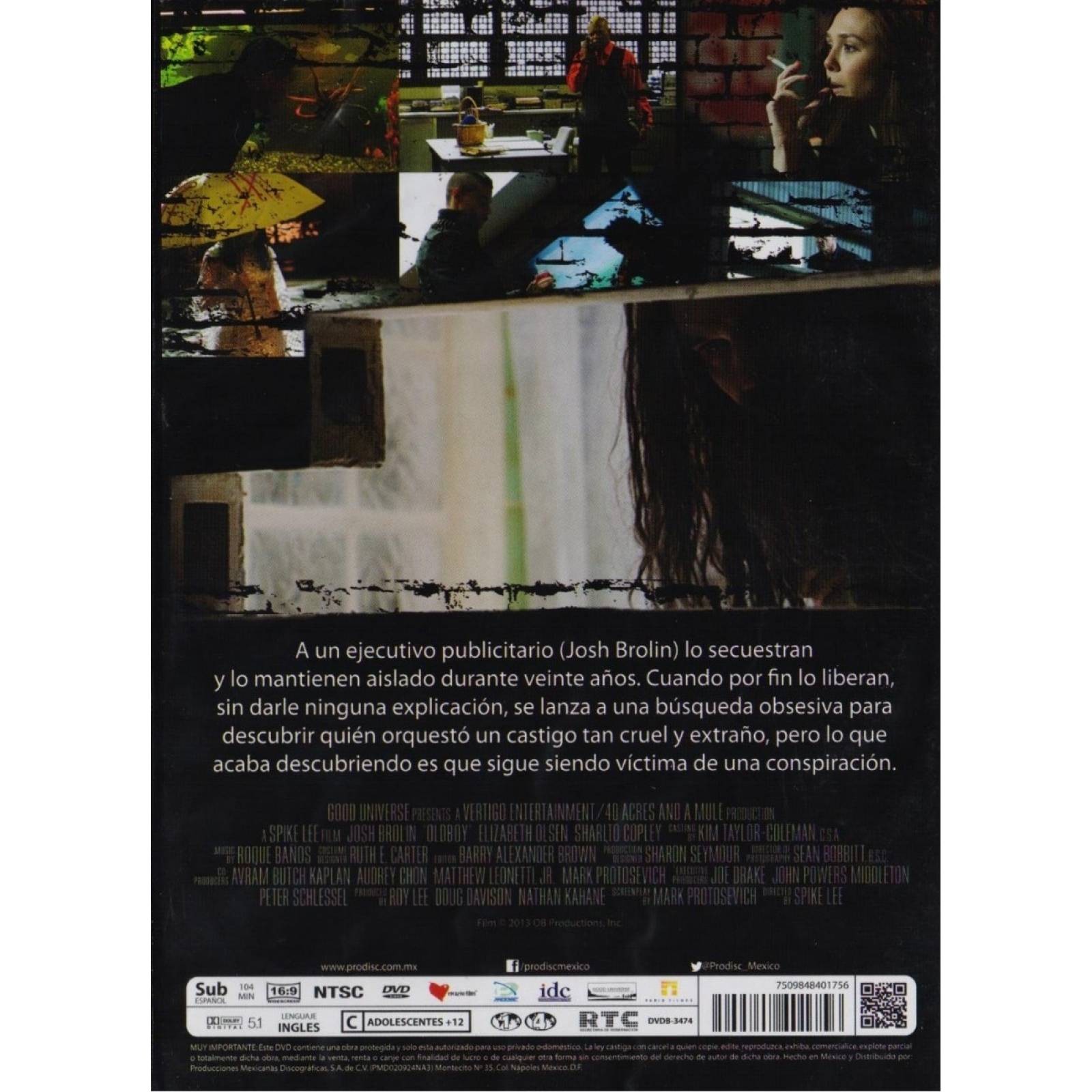 Oldboy Dias De Venganza Spike Lee Pelicula Dvd