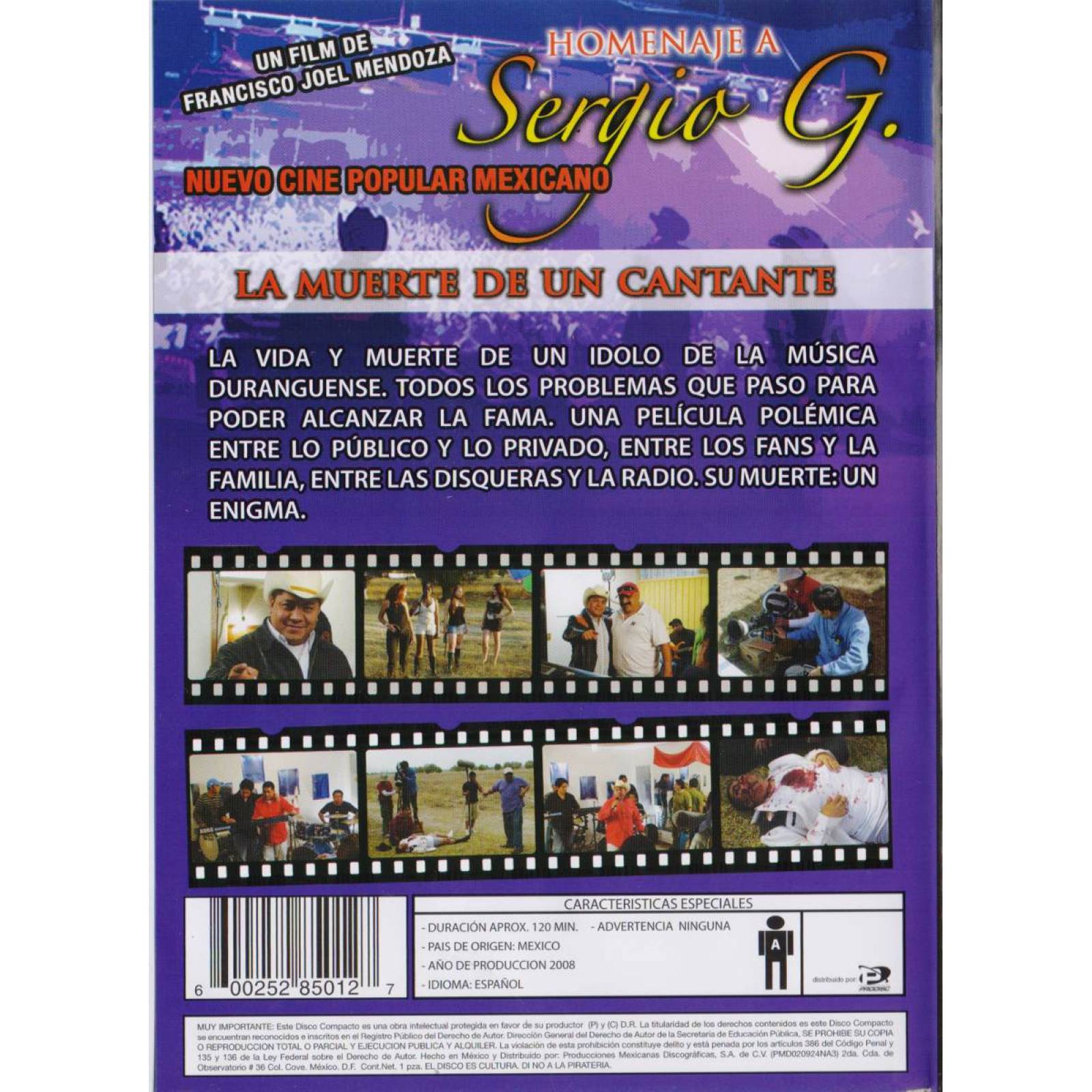 La Muerte De Un Cantante Homenaje Sergio G K-paz Sierra Dvd