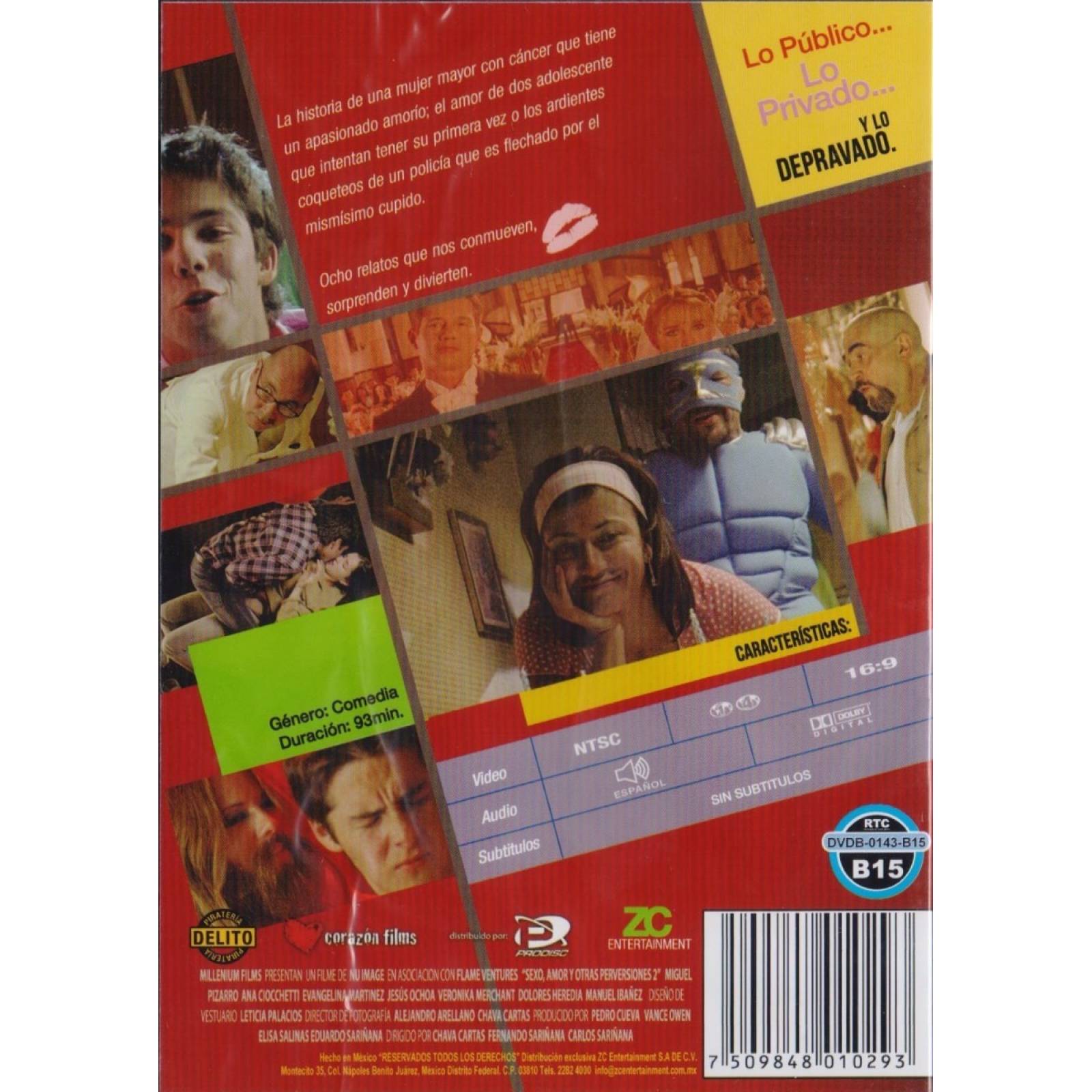 Sexo Amor Y Otras Perversiones 2 Dos Pelicula Mexicana Dvd