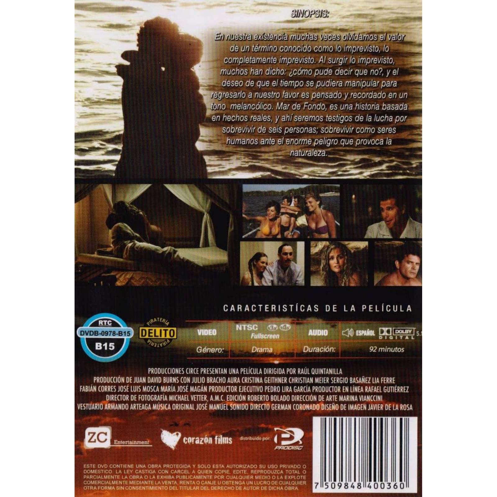 Mar De Fondo Sergio Basañez Julio Bracho Pelicula Dvd