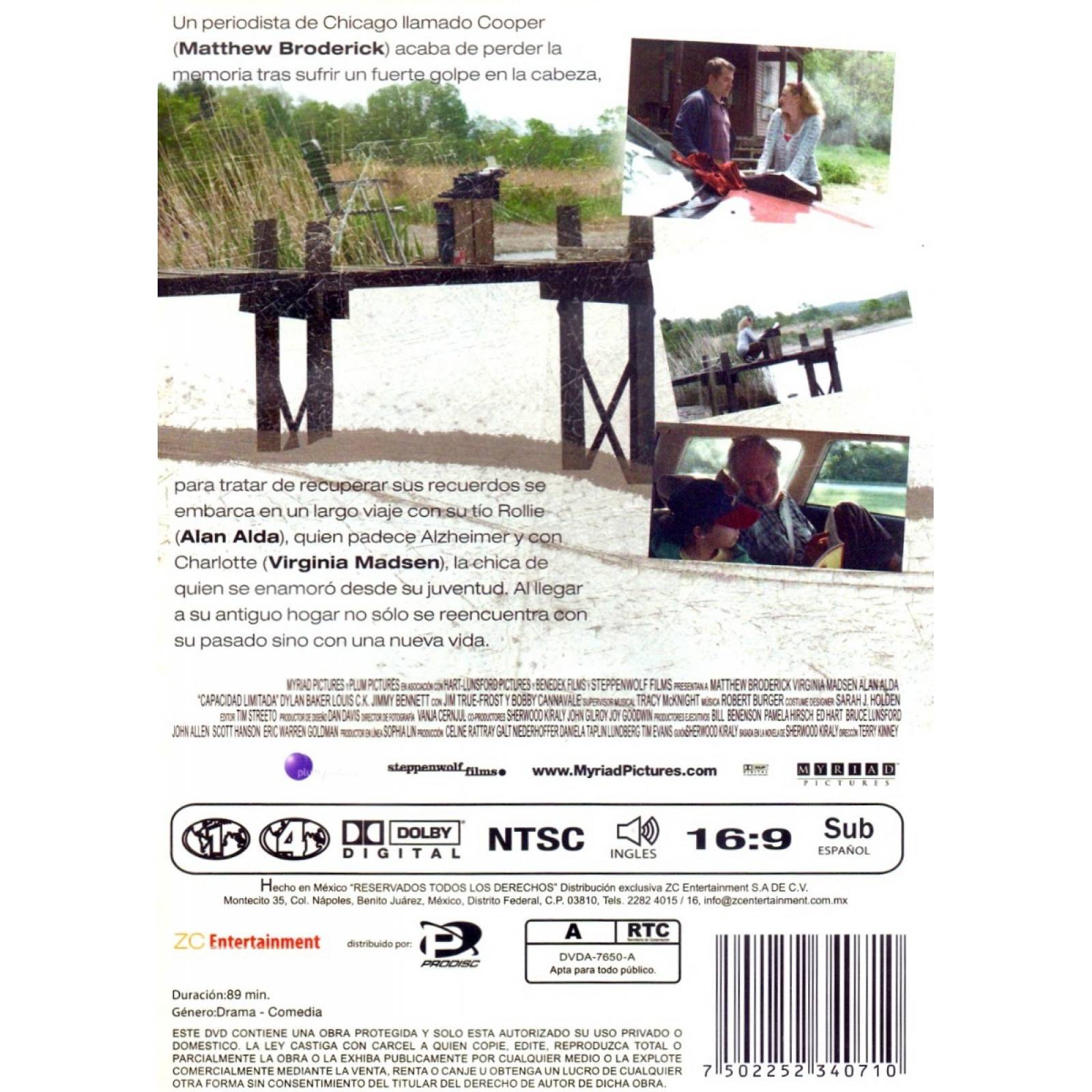 Capacidad Limitada Matthew Broderick Pelicula Dvd