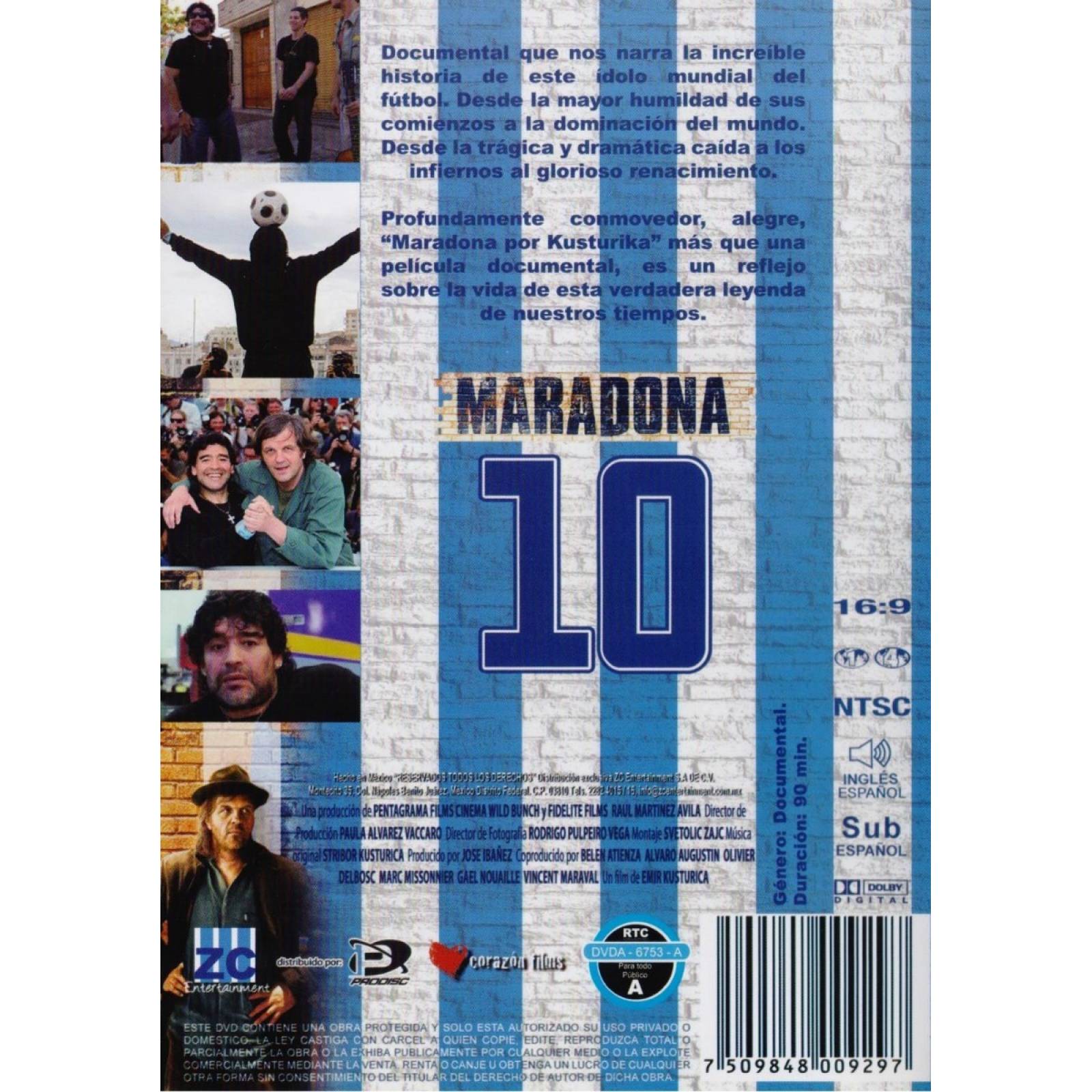 Maradona Detras De La Mano De Dios Documental Dvd