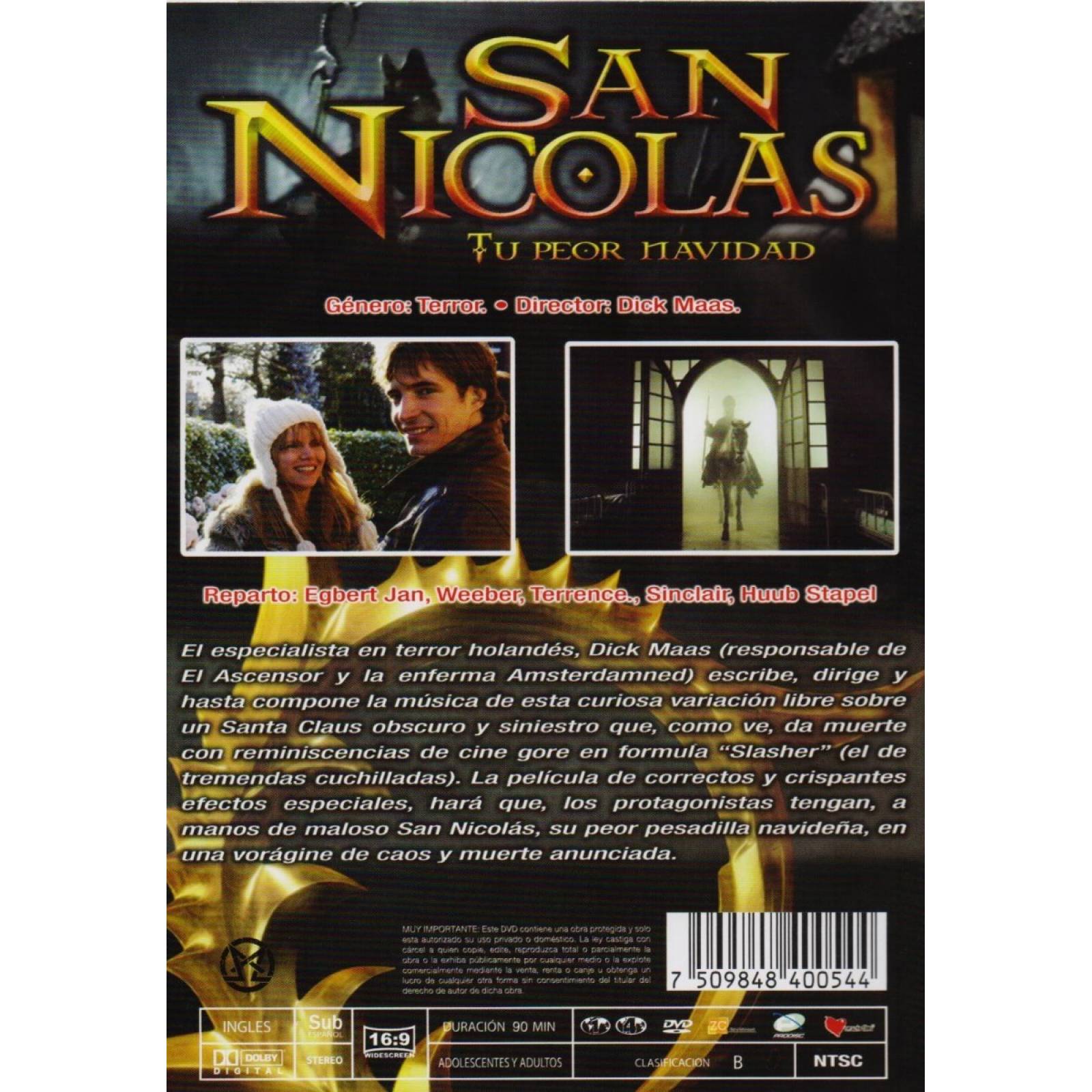 San Nicolas Tu Peor Navidad Sint Pelicula Dvd