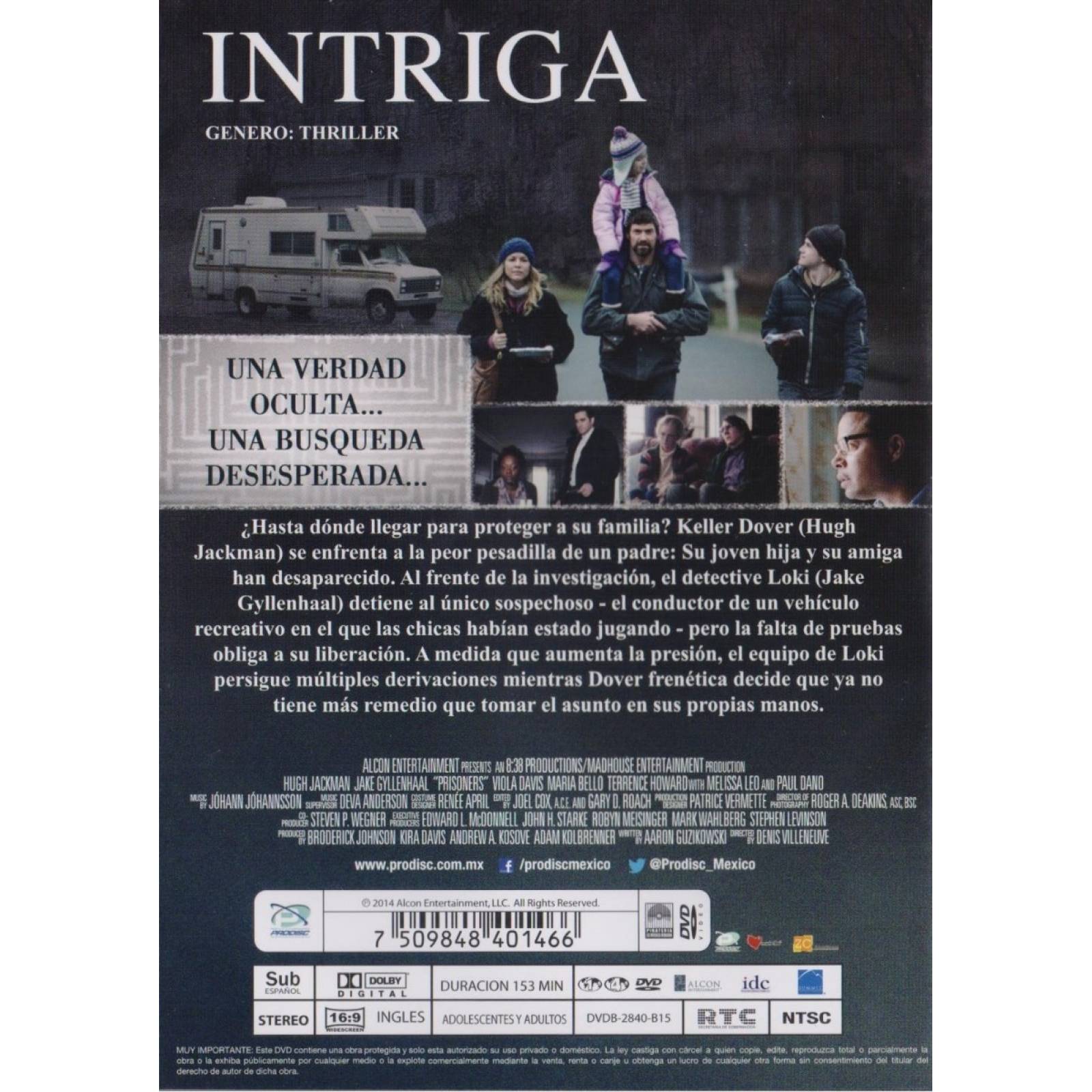 Intriga Hugh Jackman Pelicula Dvd