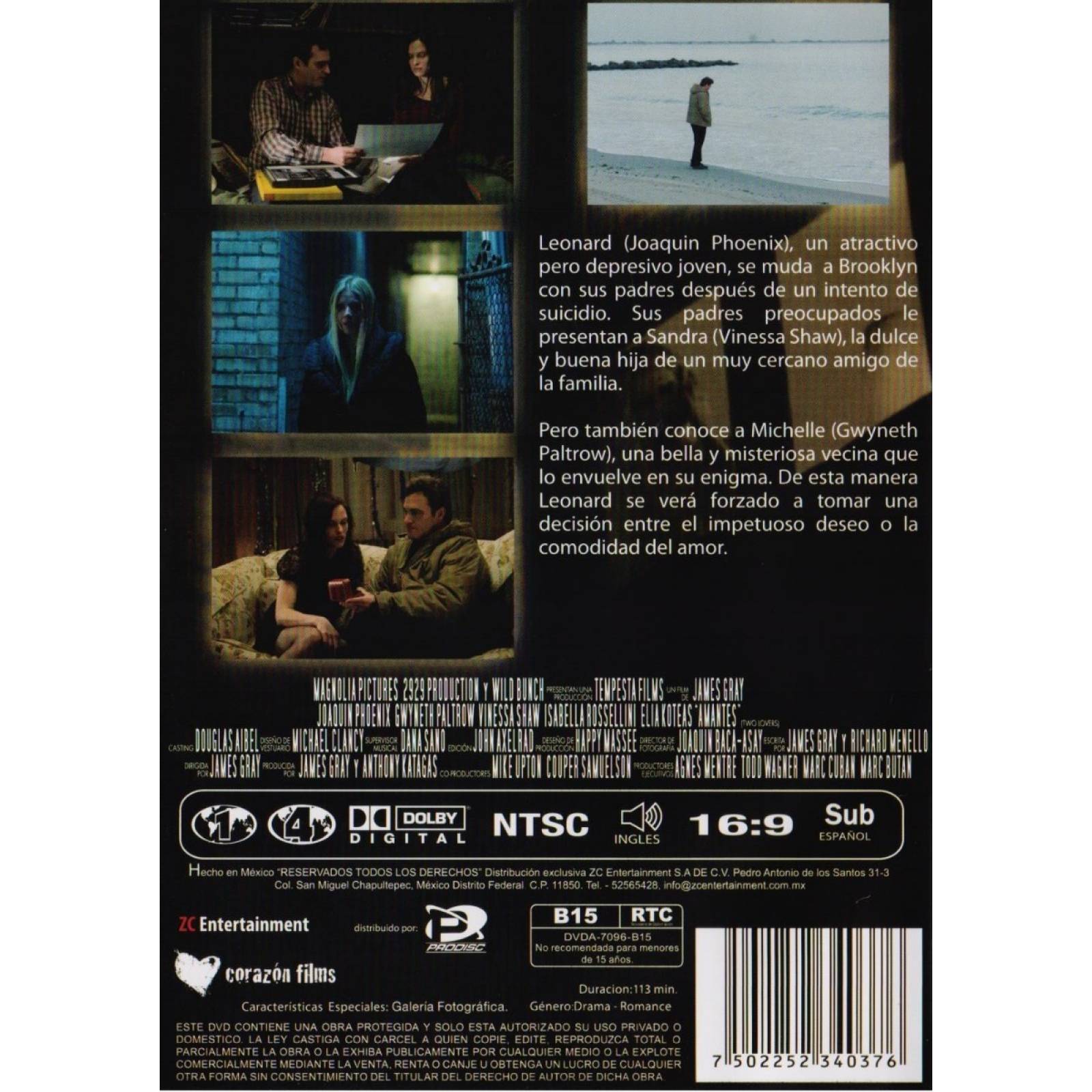 Amantes Two Lovers Joaquin Phoenix Pelicula Dvd
