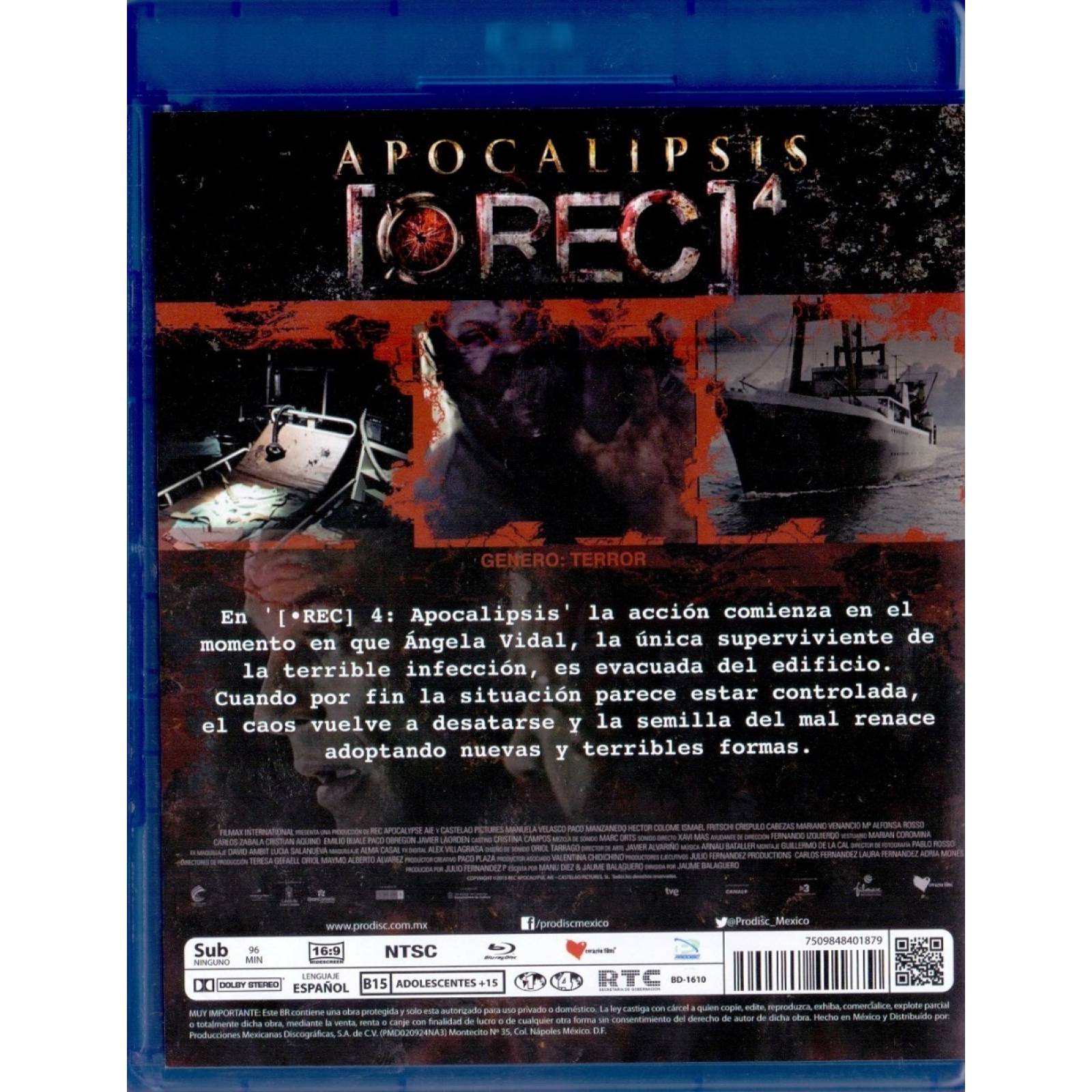 Rec 4 Cuatro Apocalipsis Jaume Balagueró Pelicula Blu-ray
