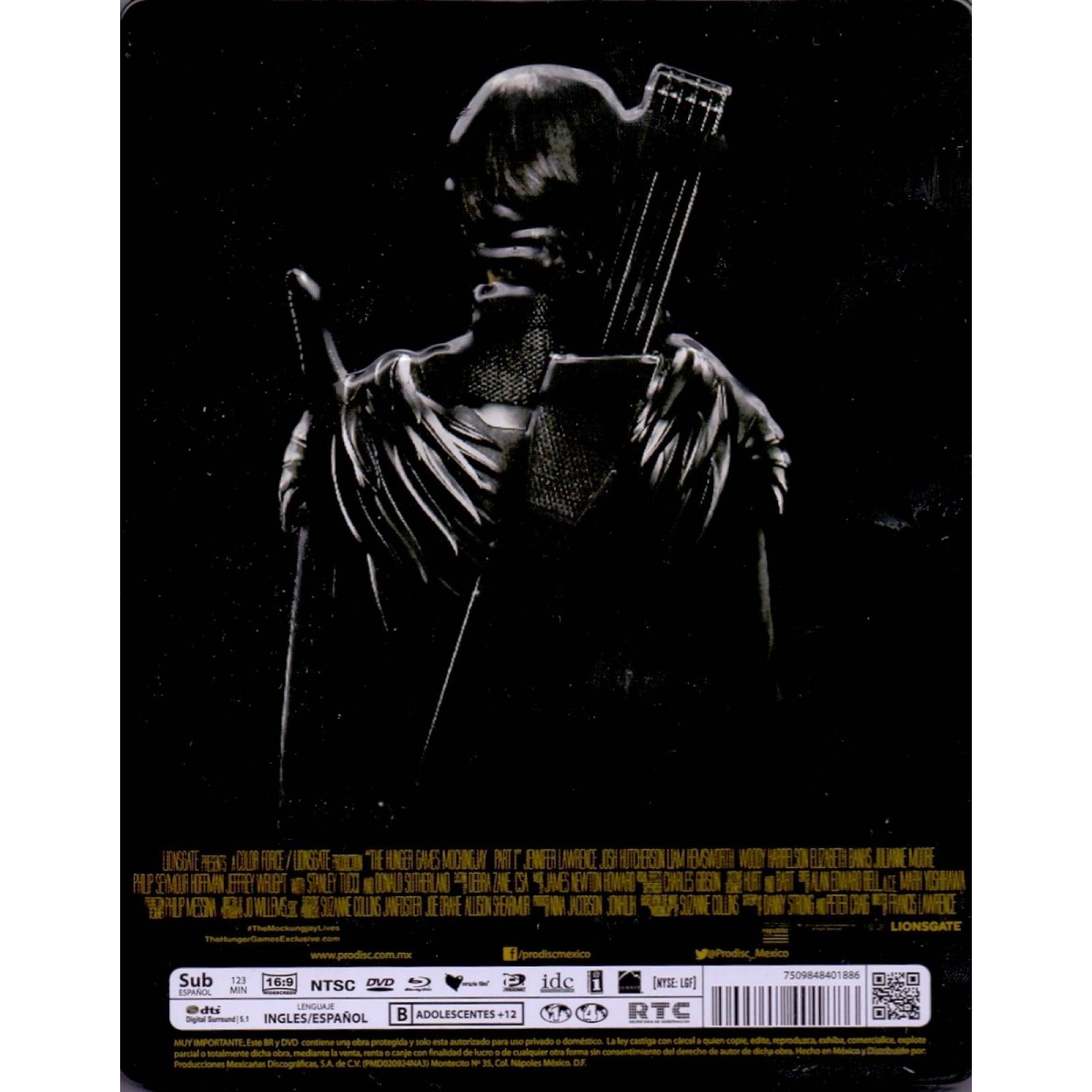 Los Juegos Del Hambre Sinsajo 1 Uno Steelbook Blu-ray + Dvd