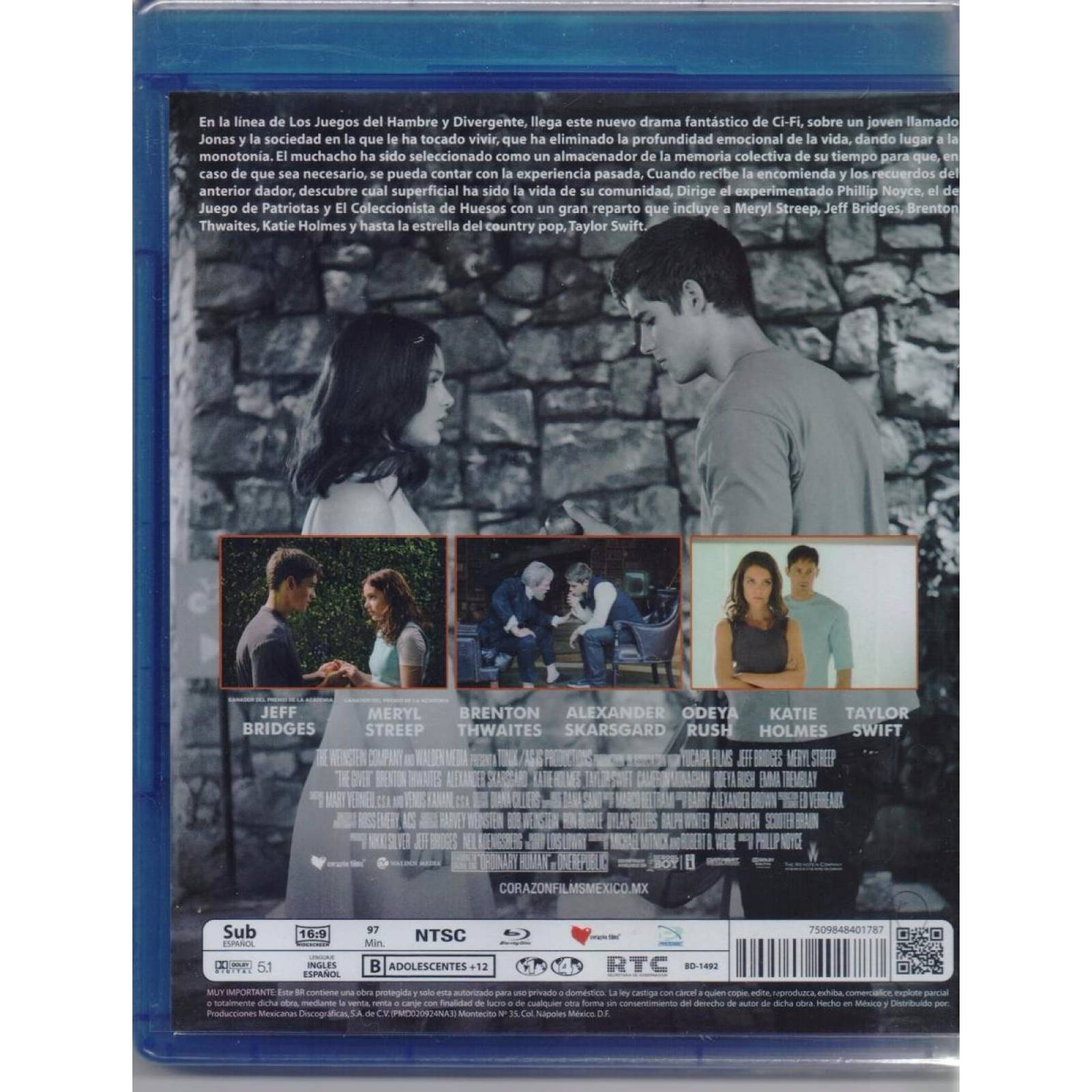 El Dador De Recuerdos The Giver Pelicula Blu-ray