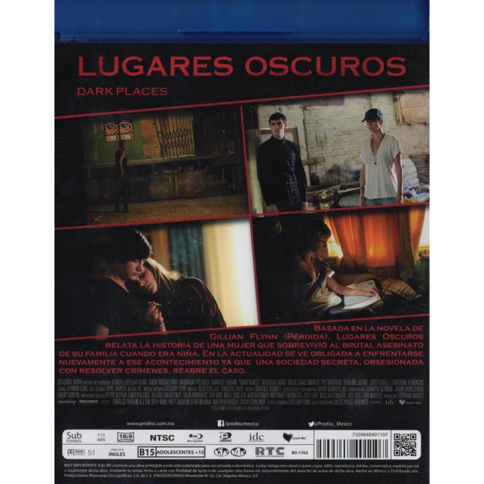 Lugares Oscuros Dark Places Charlize Theron Pelicula Blu-ray