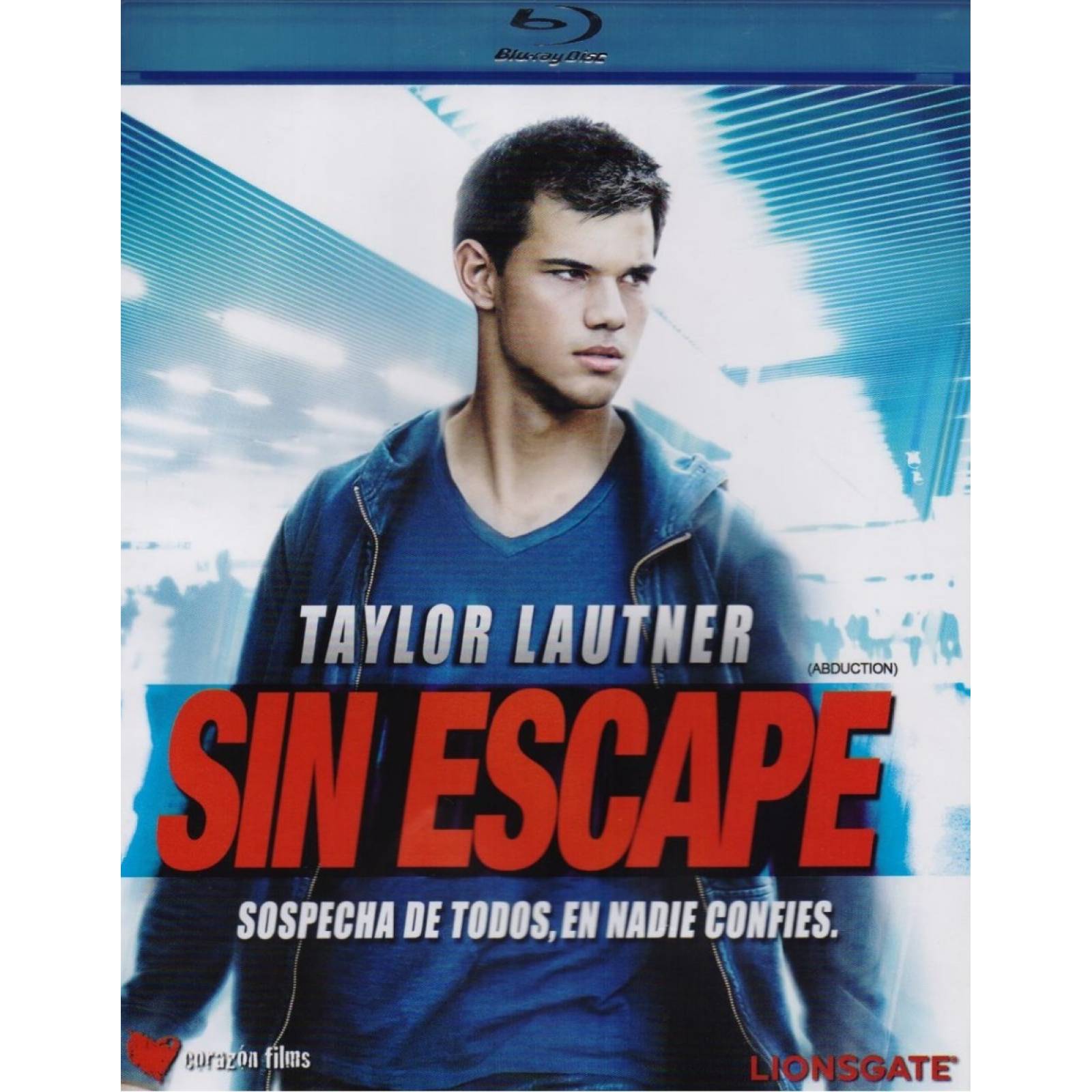 Sin Escape Abduction Taylor Lautner Pelicula Blu-ray.