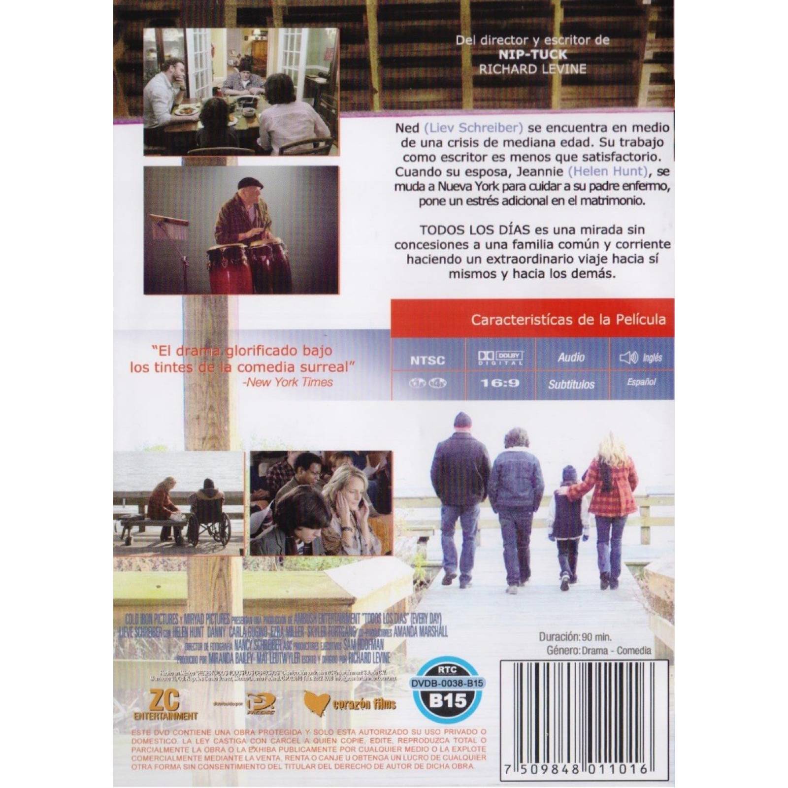 Todos Los Dias Every Dar Helen Hunt Pelicula Dvd.