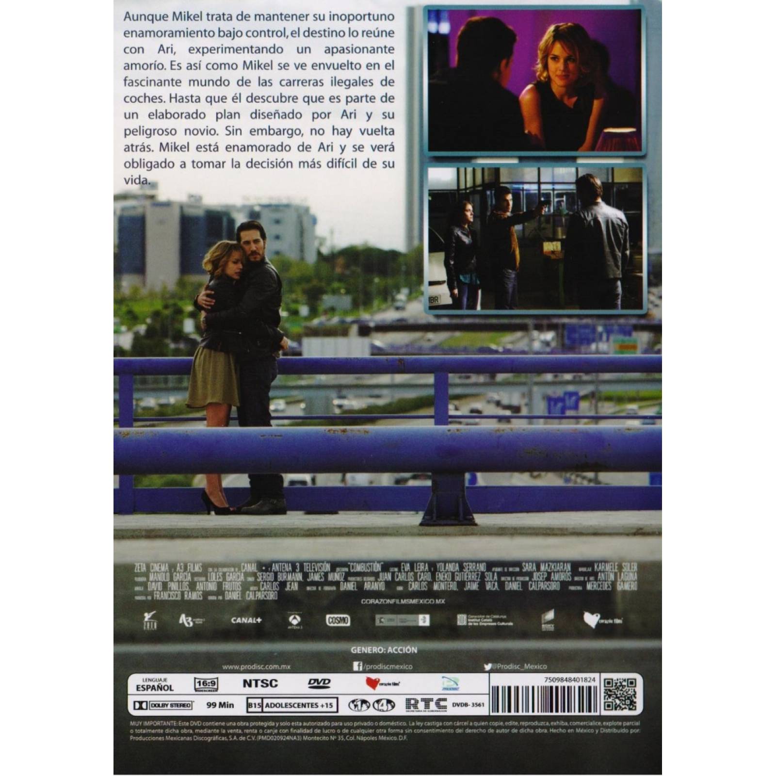 Rompiendo Limites Combustion Adriana Ugarte Pelicula Dvd