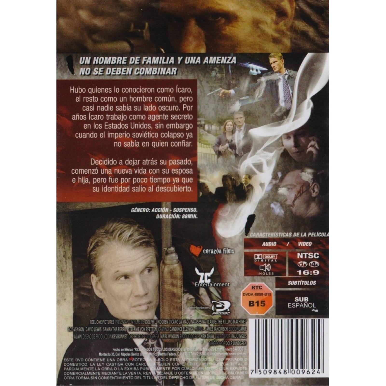 Icaro La Maquina Asesina Icarus Dolph Lundgren Pelicula Dvd