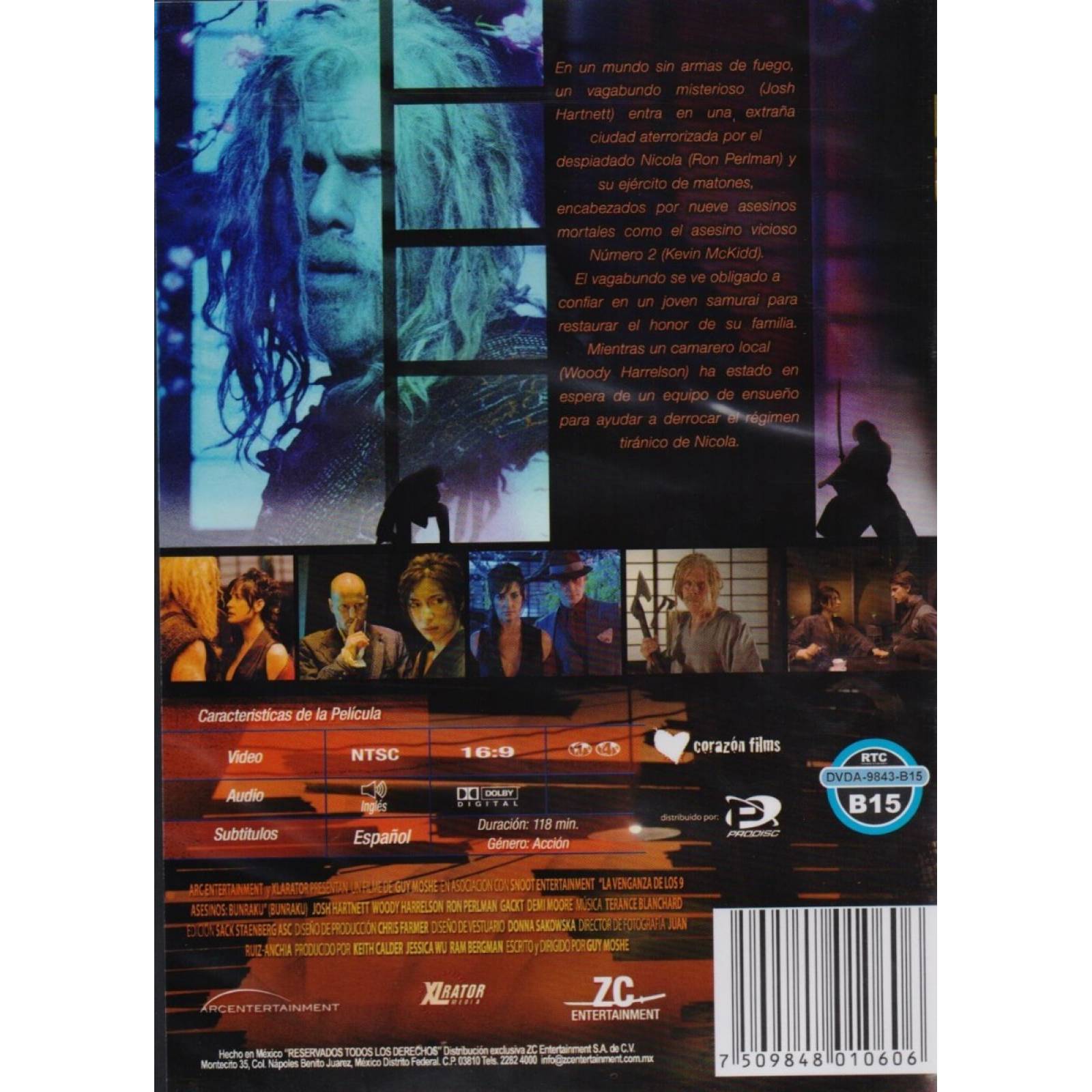 La Venganza De Los 9 Nueve Asesinos Demi Moore Pelicula Dvd