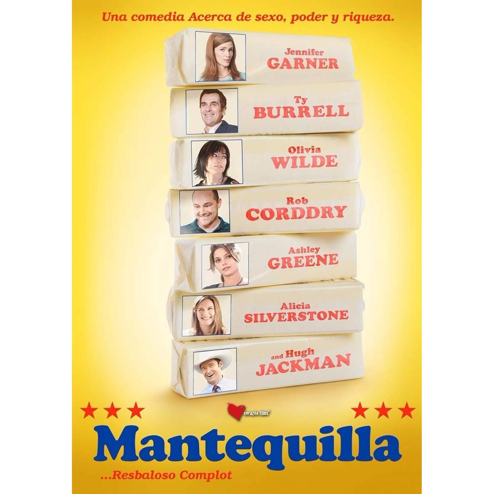 Mantequilla Jennifer Garner Hugh Jackman Pelicula Dvd