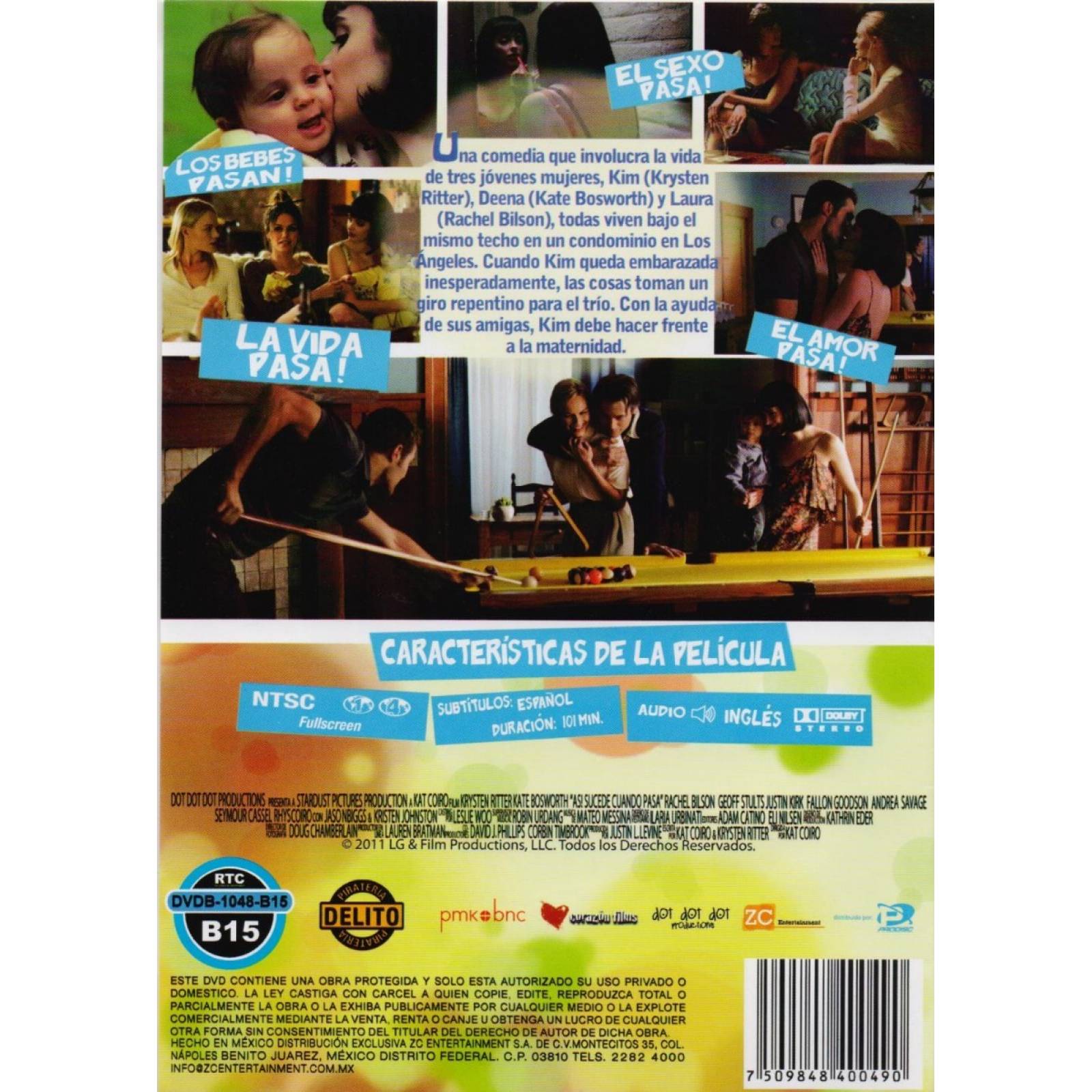 Asi Sucede Cuando Pasa Life Happens Pelicula Dvd