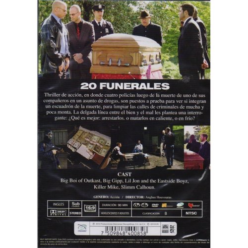 20 Veinte Funerales 20 Funerals Pelicula Dvd