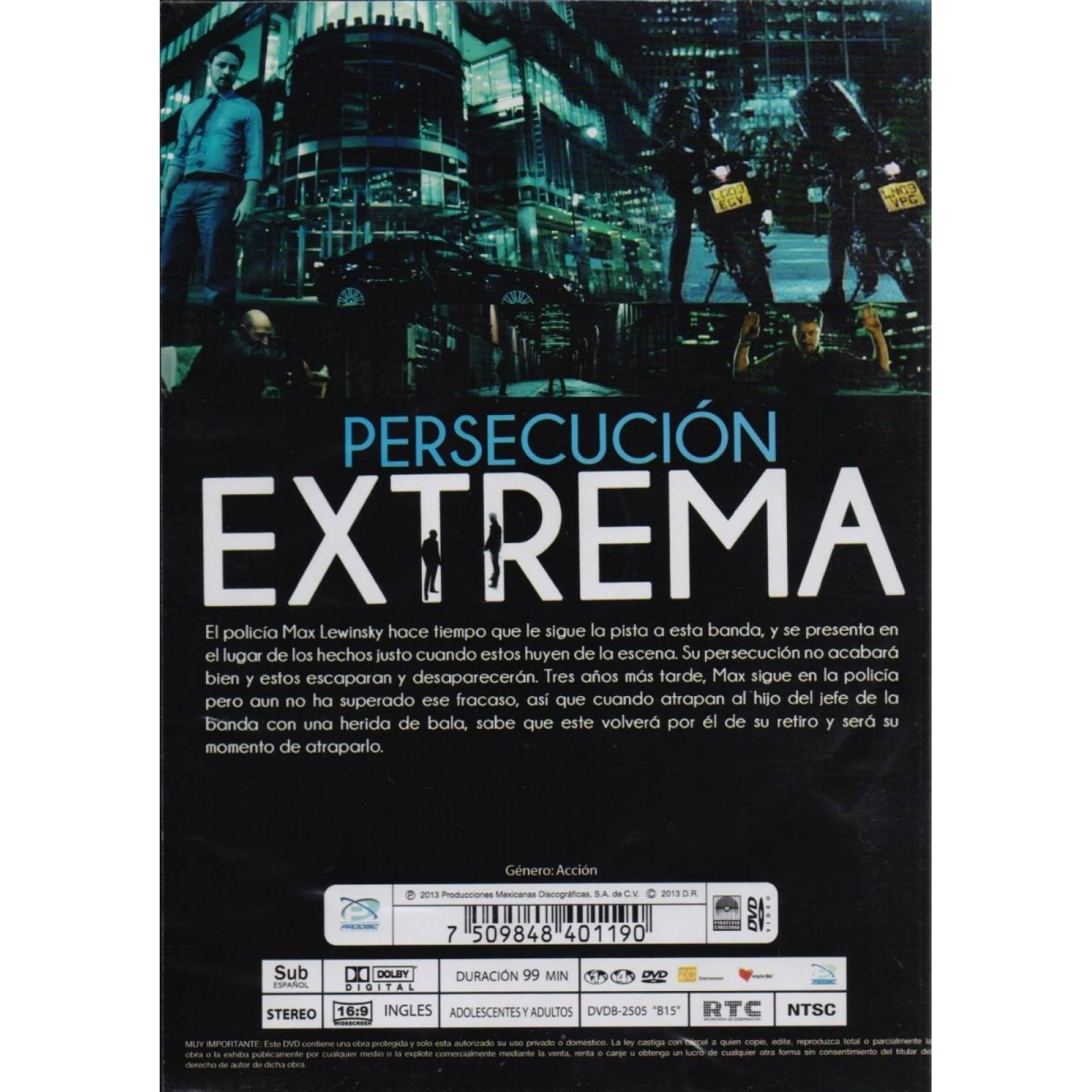 Persecucion Extrema Welcome To The Punch Pelicula Dvd