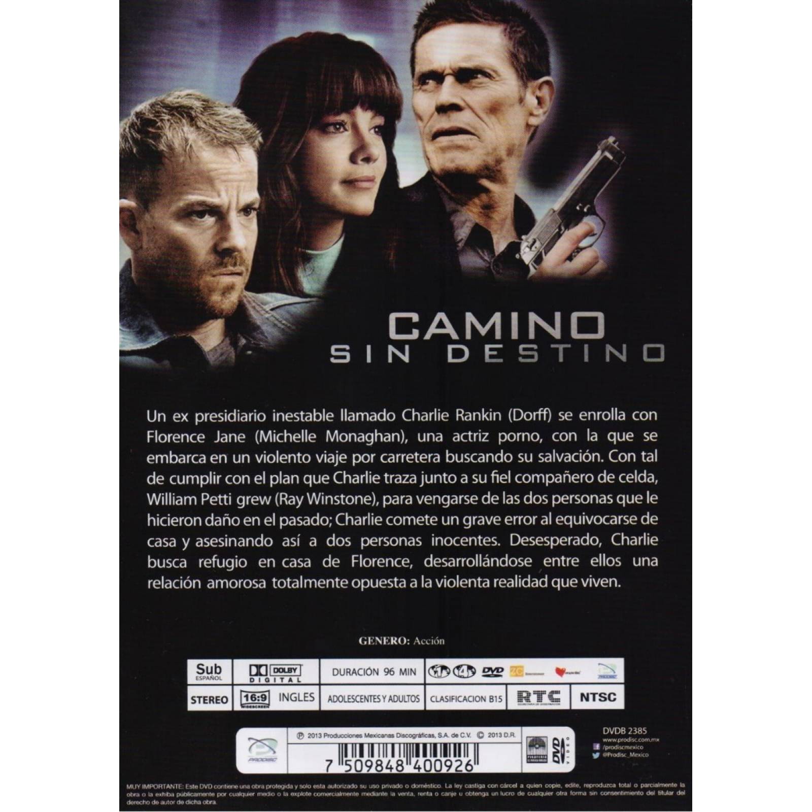 Camino Sin Destino Willem Dafoe Pelicula Dvd