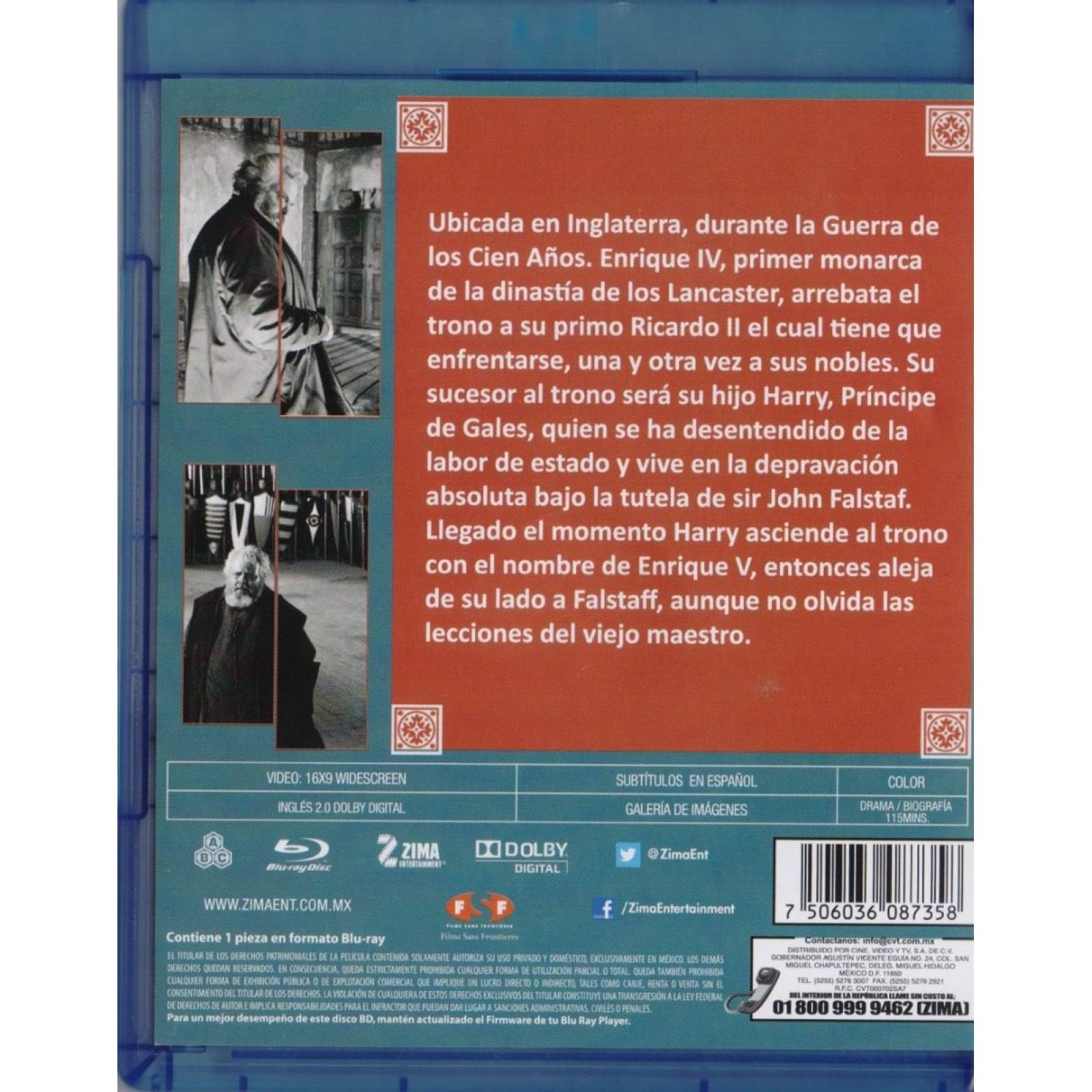 Falstaff Campanadas De Medianoche Pelicula Blu-ray
