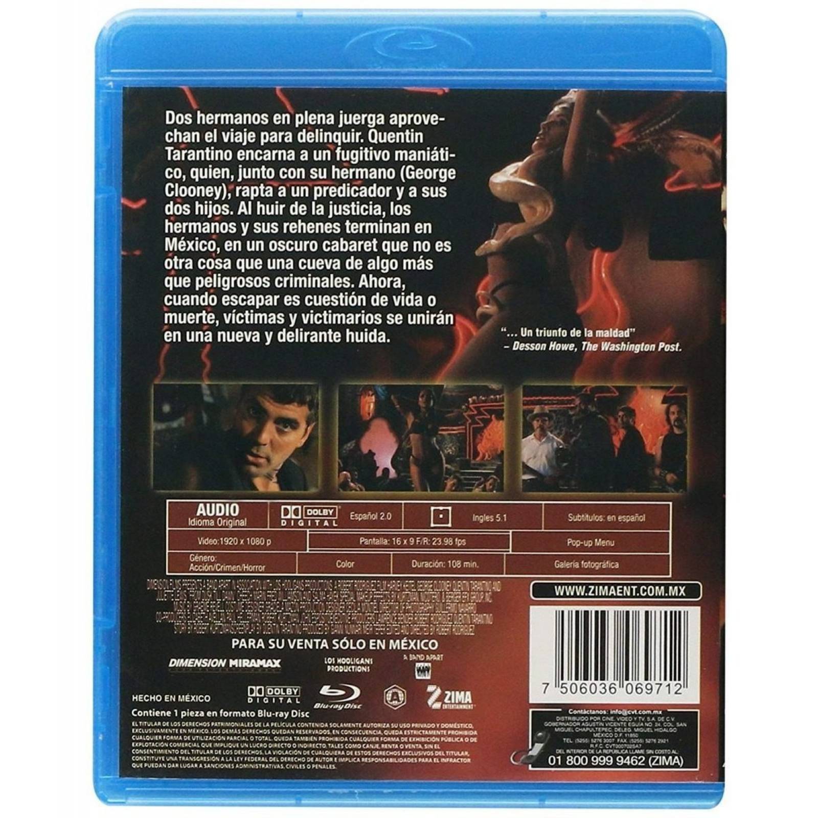 Del Crepusculo Al Amanecer Quentin Tarantino Blu-ray