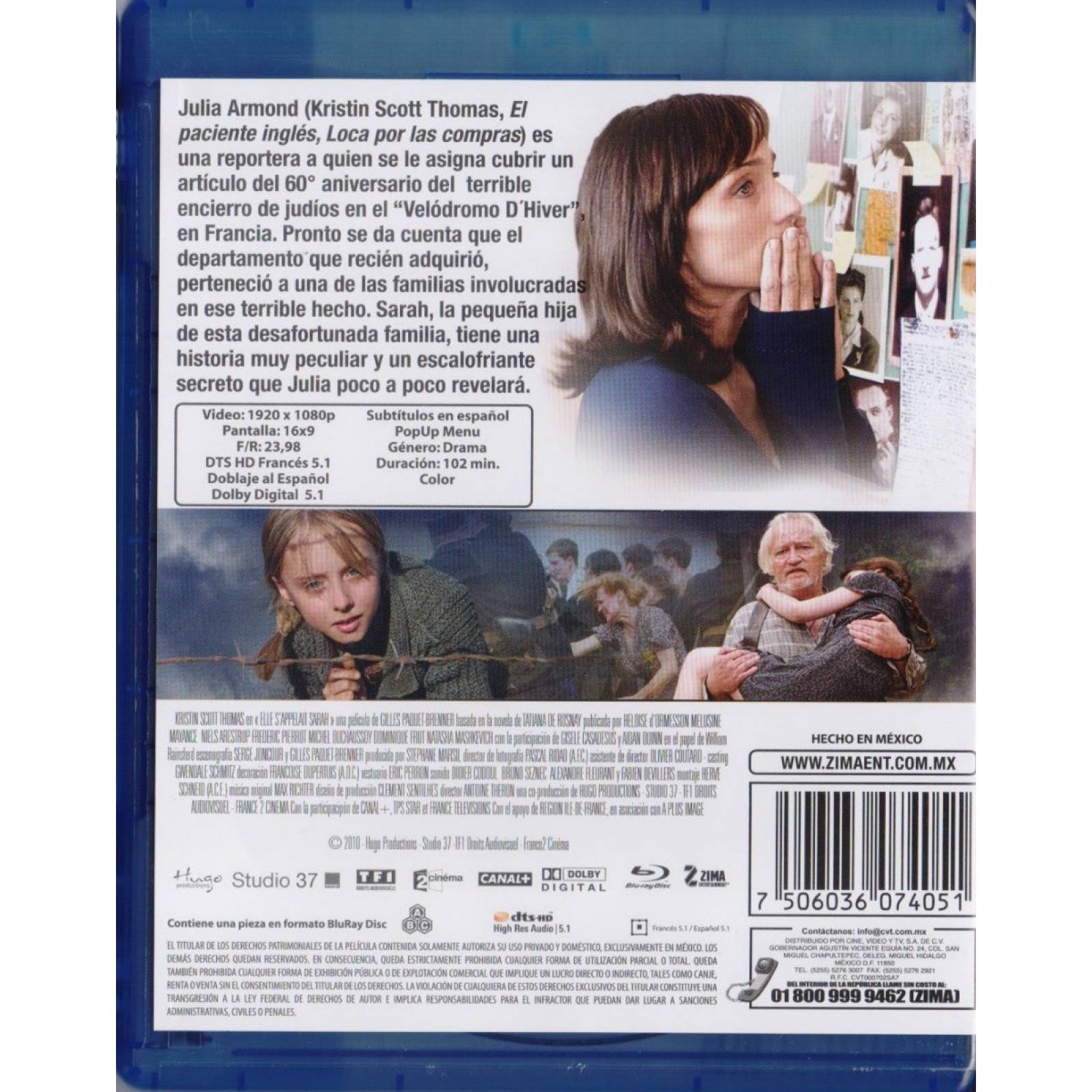 La Llave De Sarah Kristin Scott Thomas Pelicula Blu-ray