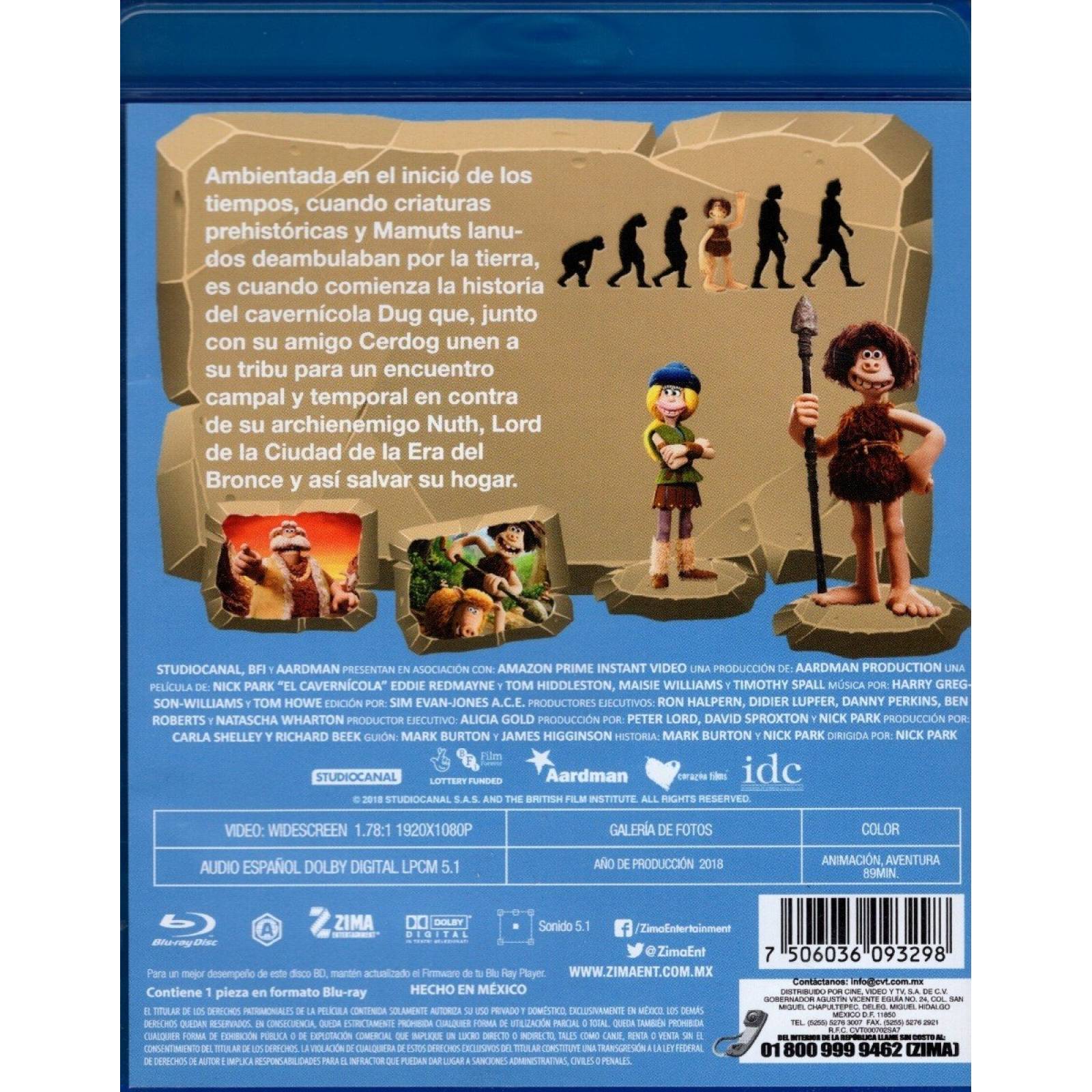 El Cavernicola Early Man Nick Park Pelicula Blu-ray