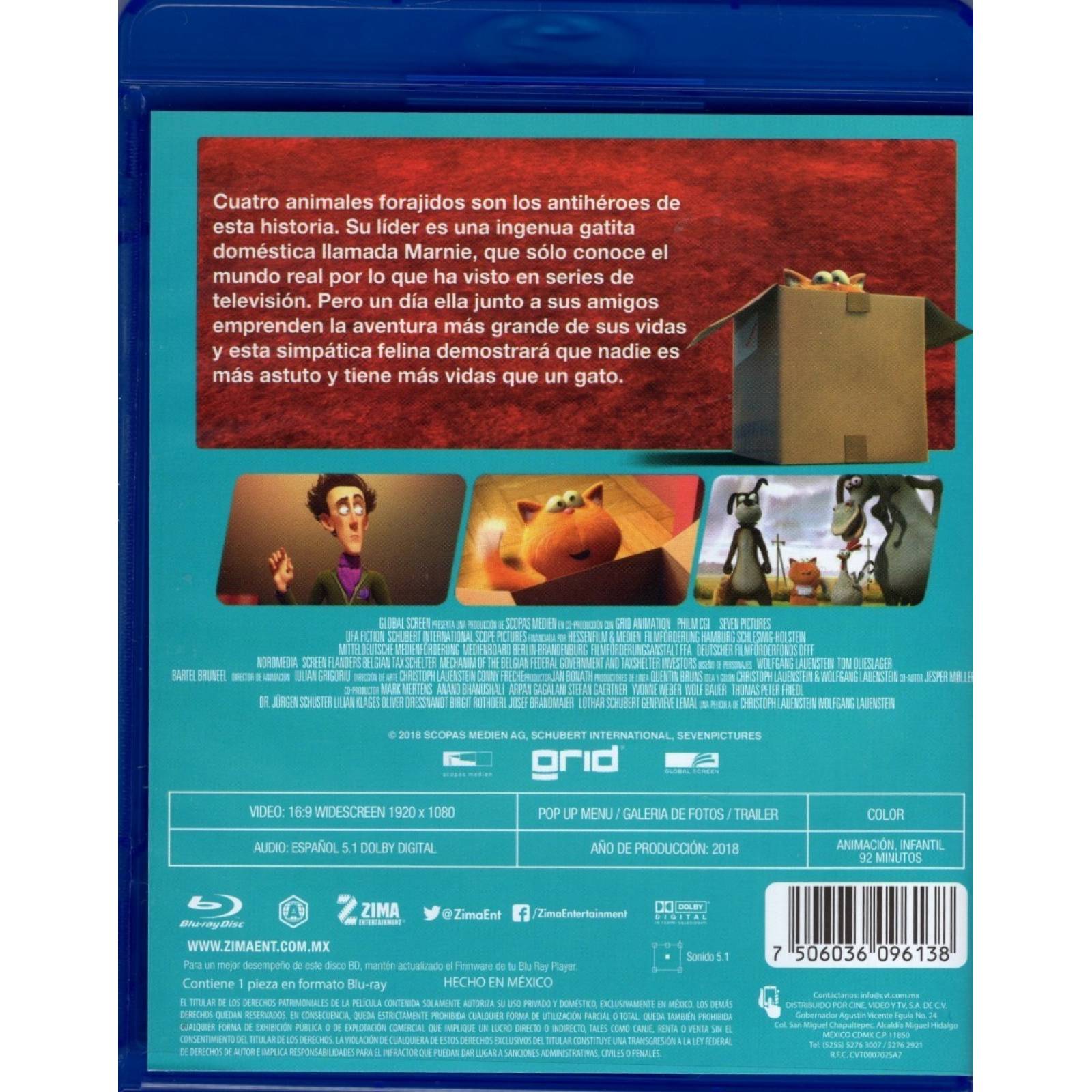 Agente 00-gato Marnies World Pelicula Animada Blu-ray