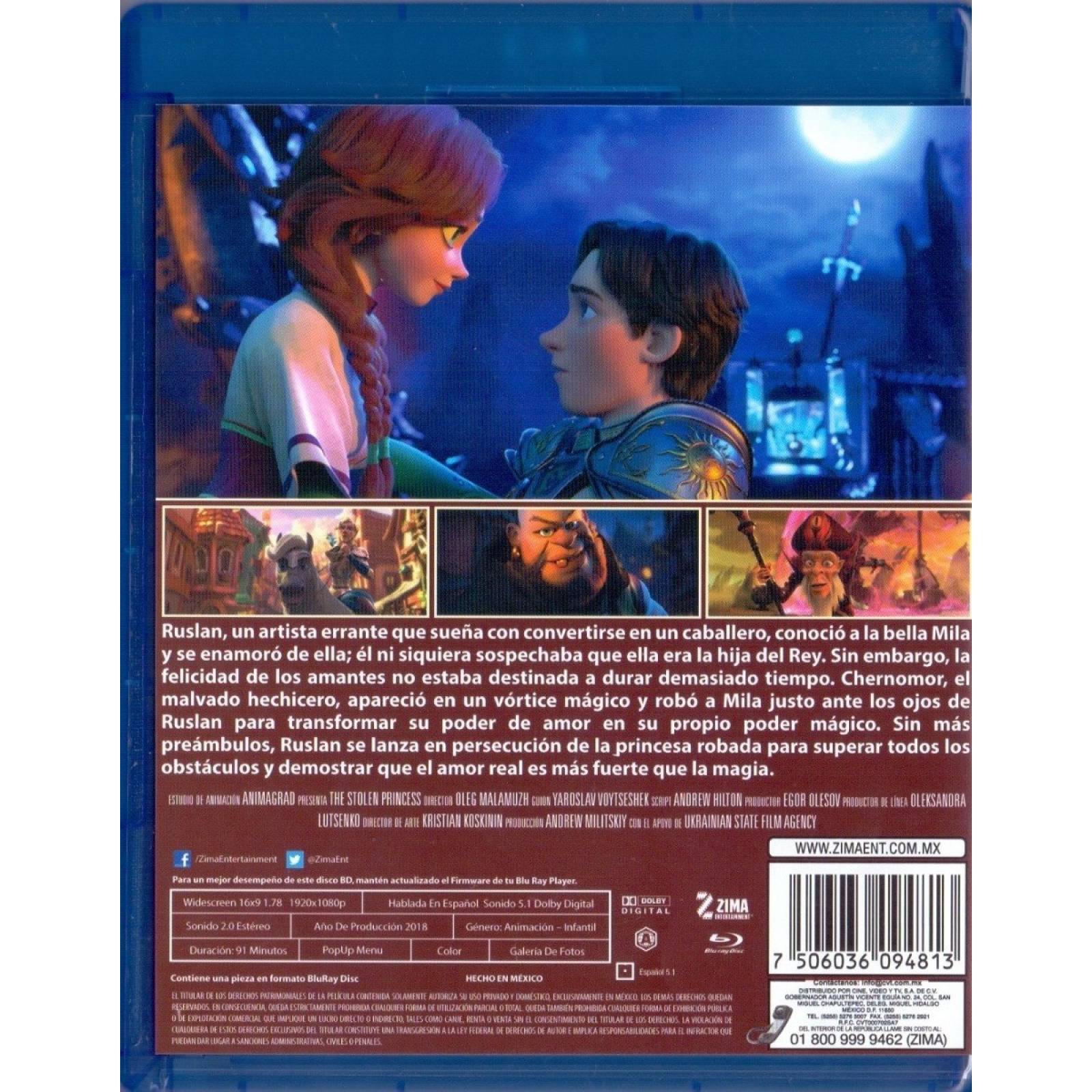 La Princesa Encantada The Stolen Princess Pelicula Blu-ray