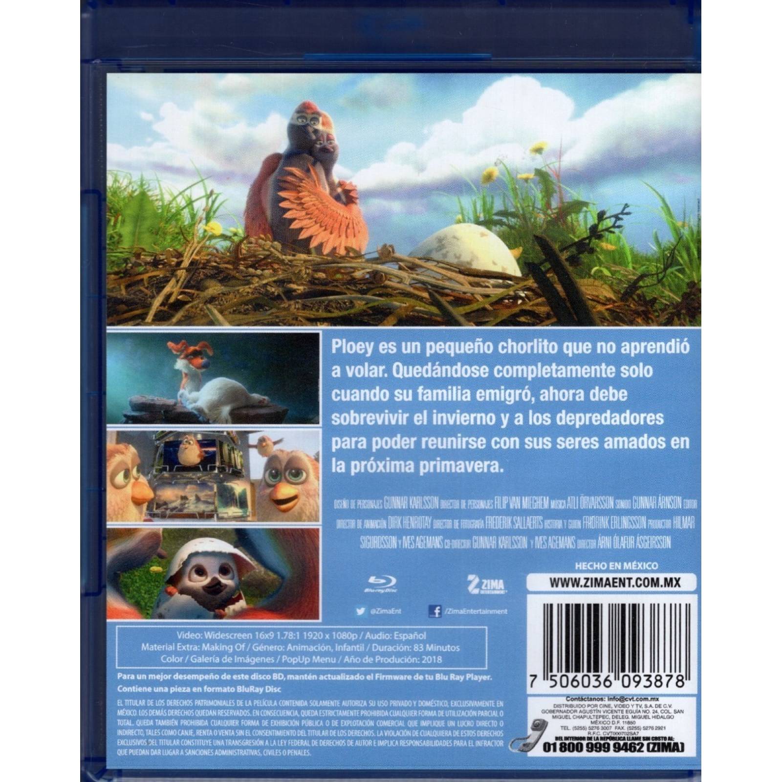 Cabeza De Chorlito Ploey Pelicula Animada Blu-ray