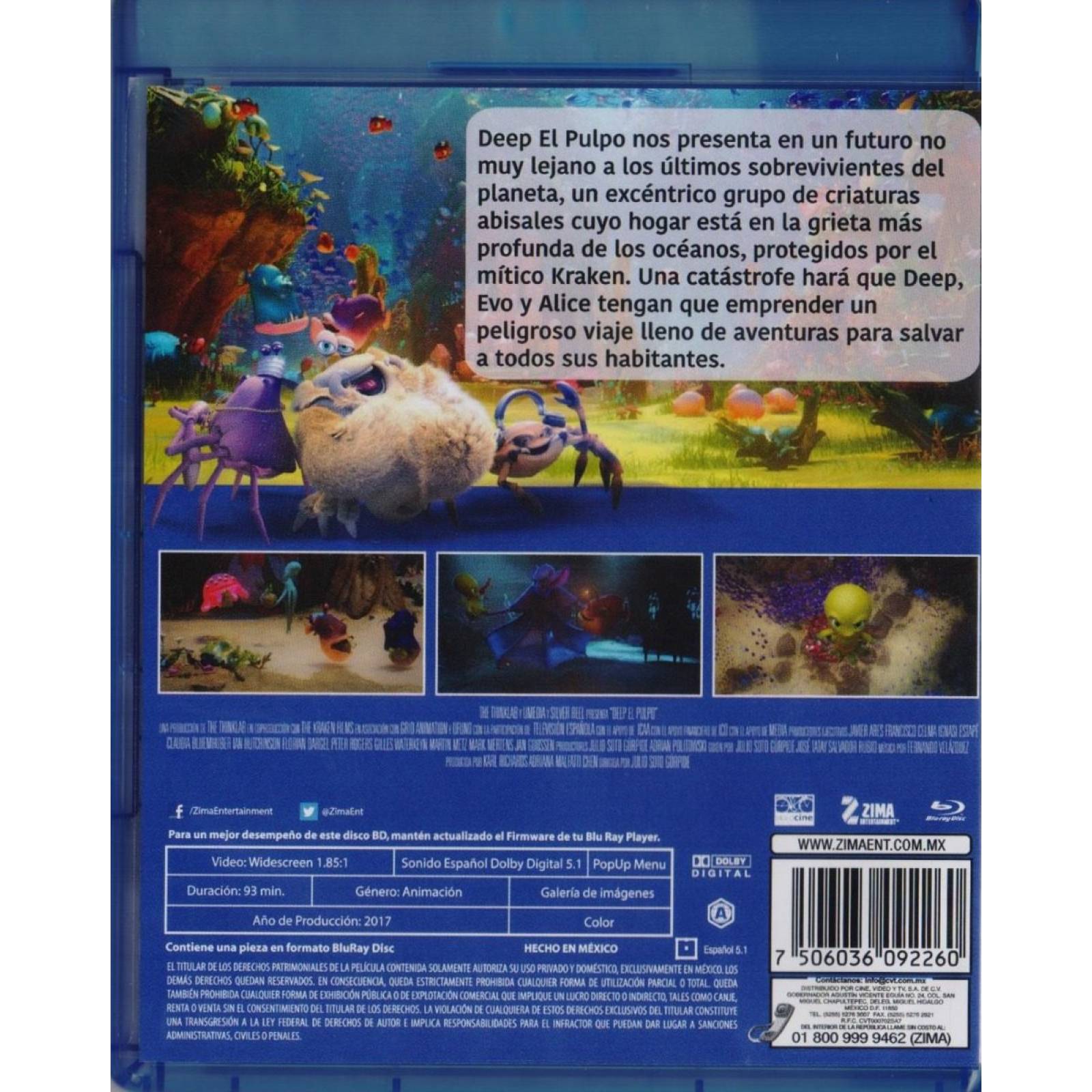 Deep El Pulpo Pelicula Blu-ray
