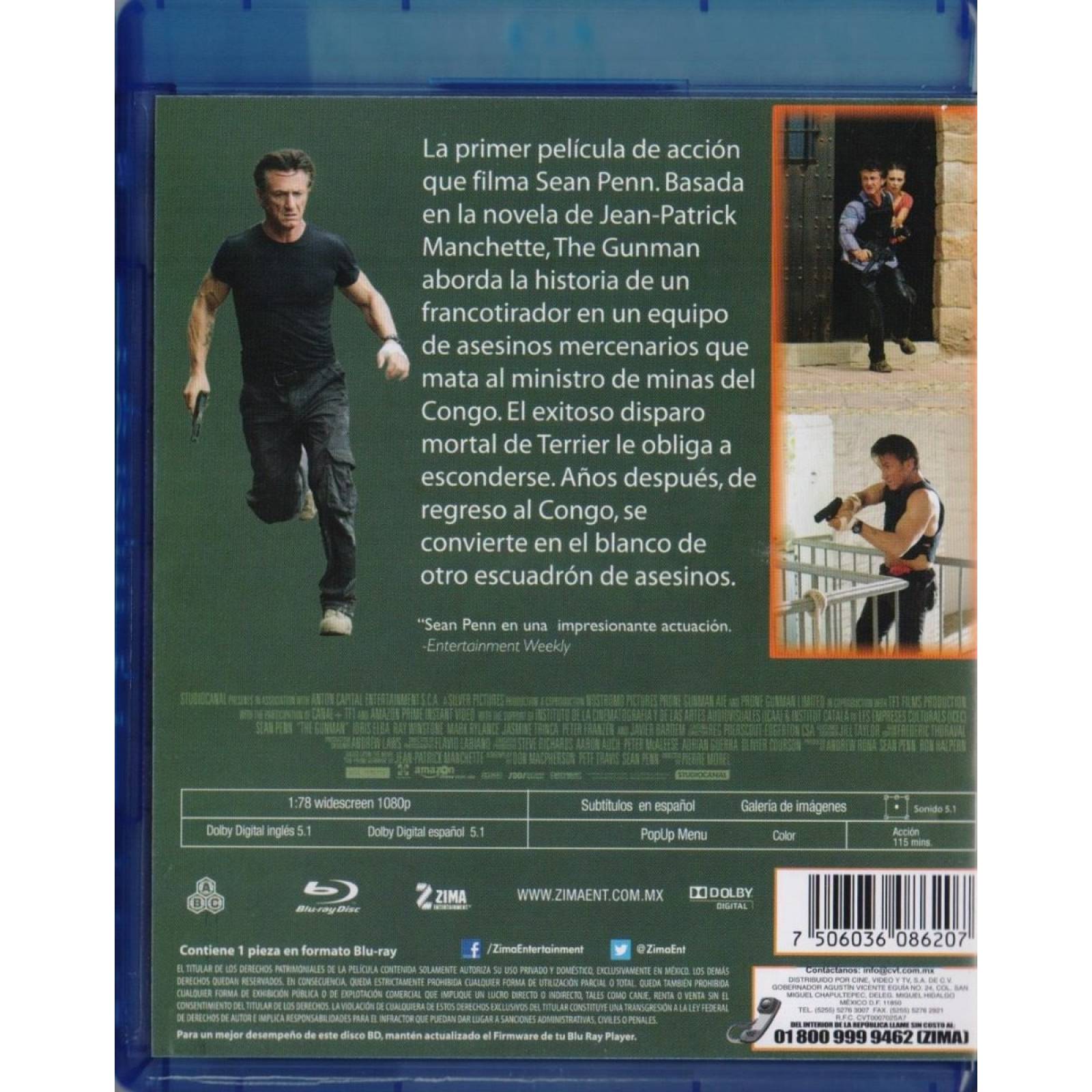 En La Mira The Gunman Sean Penn Pelicula BluRay
