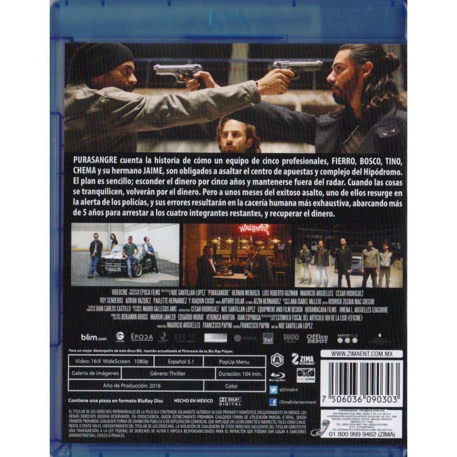 Pura Sangre Noe Santillan - Lopez Pelicula Mexicana Blu-ray