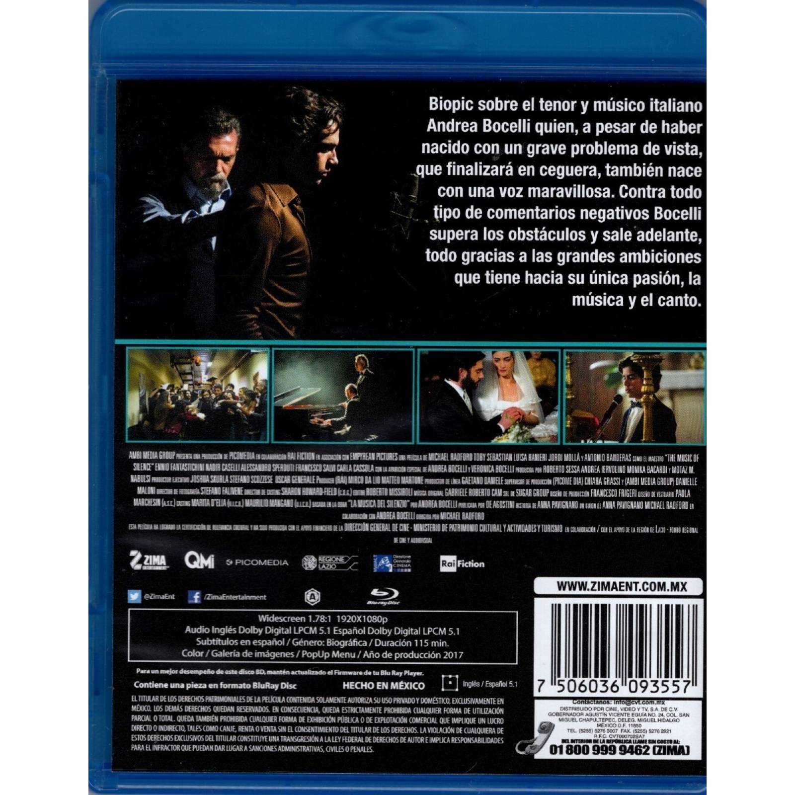 La Musica Del Silencio Antonio Banderas Pelicula Blu-ray