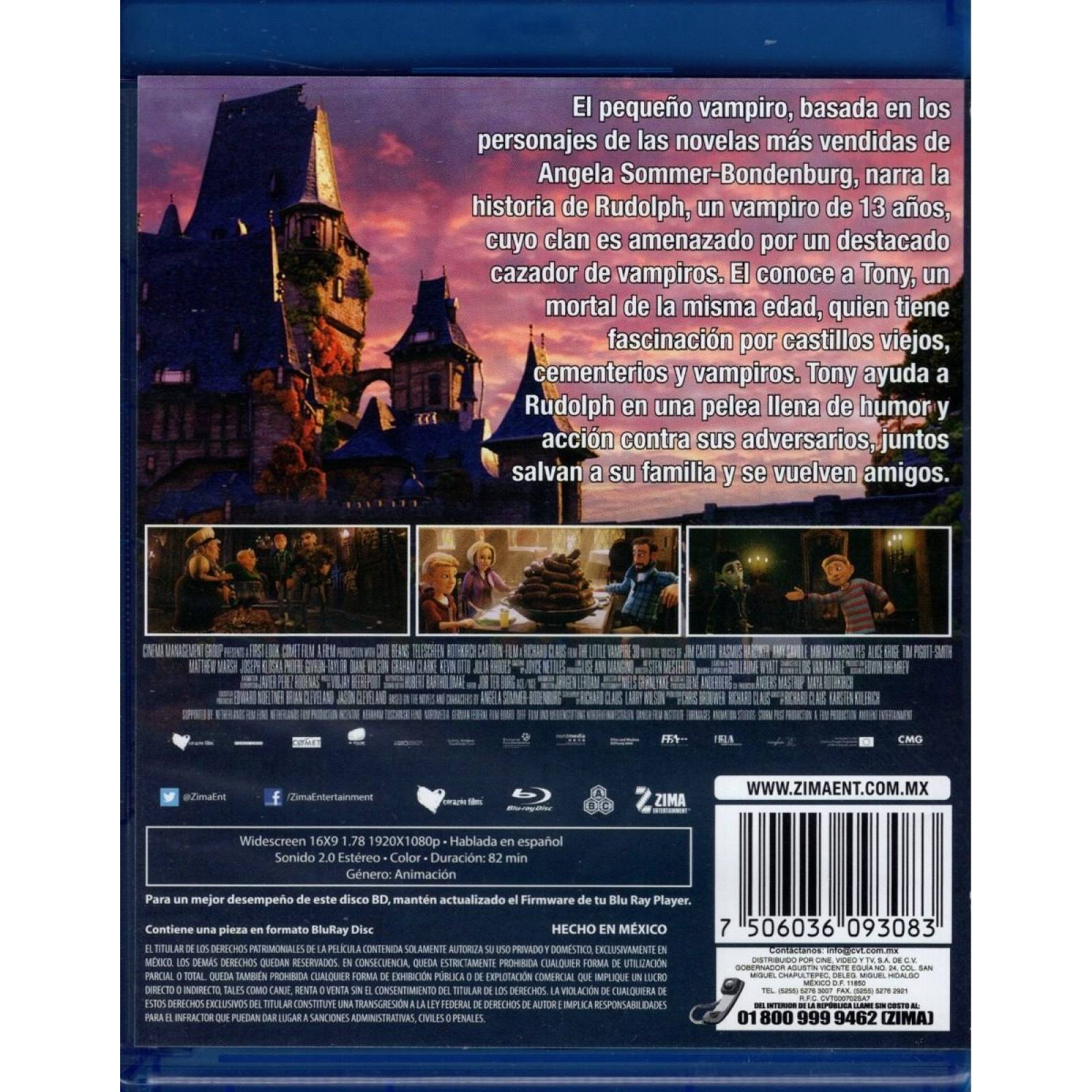 El Pequeño Vampiro Little Vampire Pelicula Blu-ray