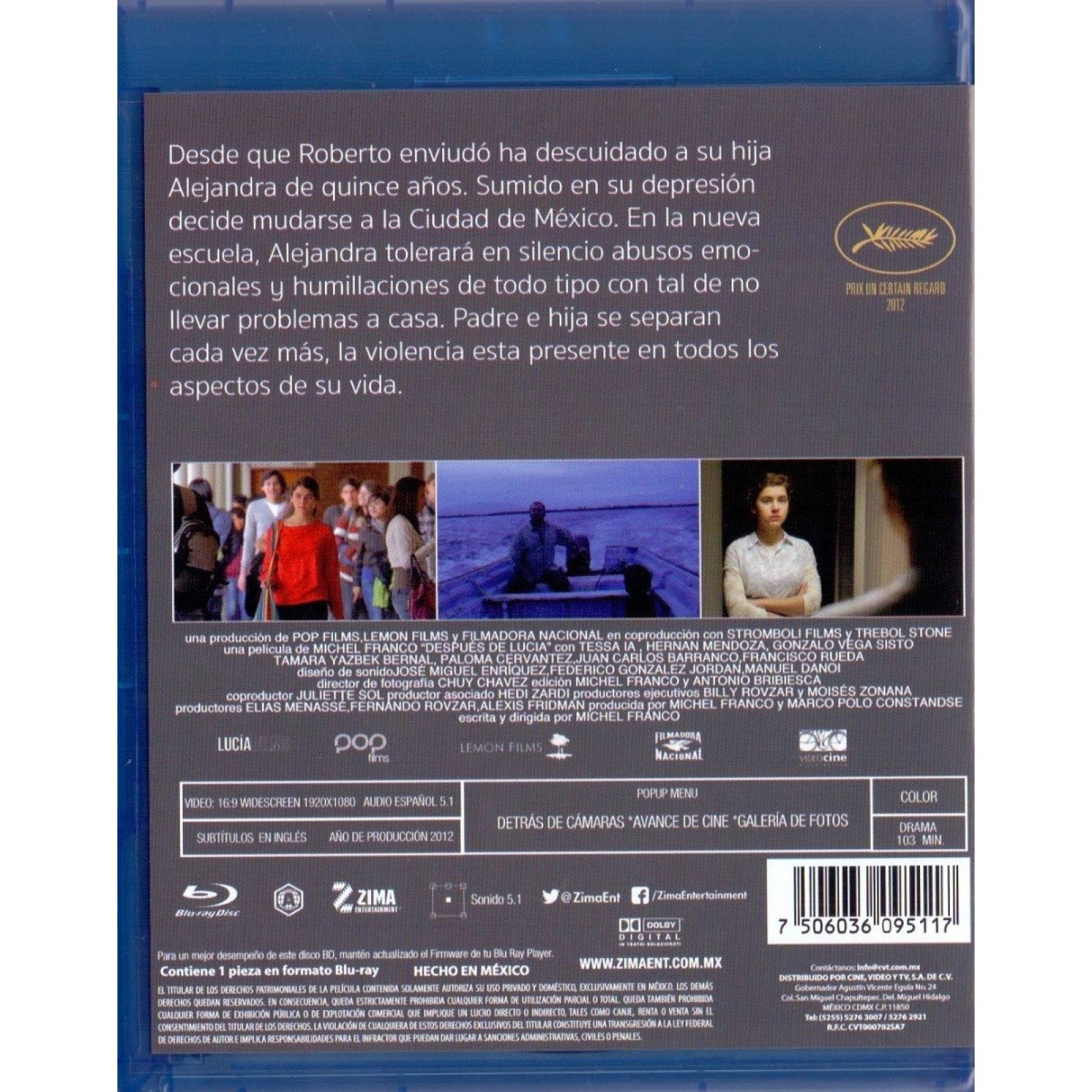 Despues De Lucia Michel Franco Pelicula Blu-ray