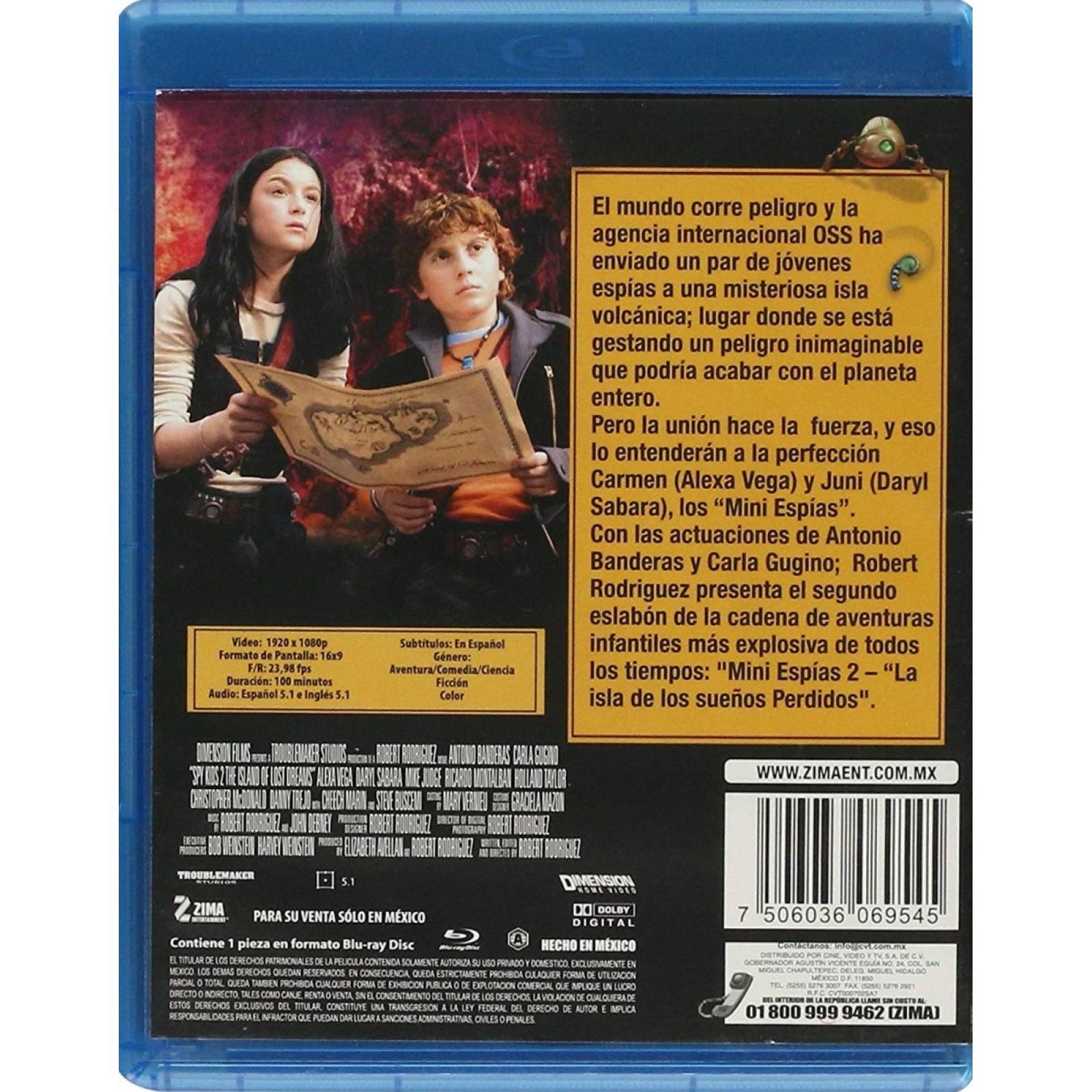 Mini Espias 2 Dos Spy Kids Antonio Banderas Pelicula Blu-ray