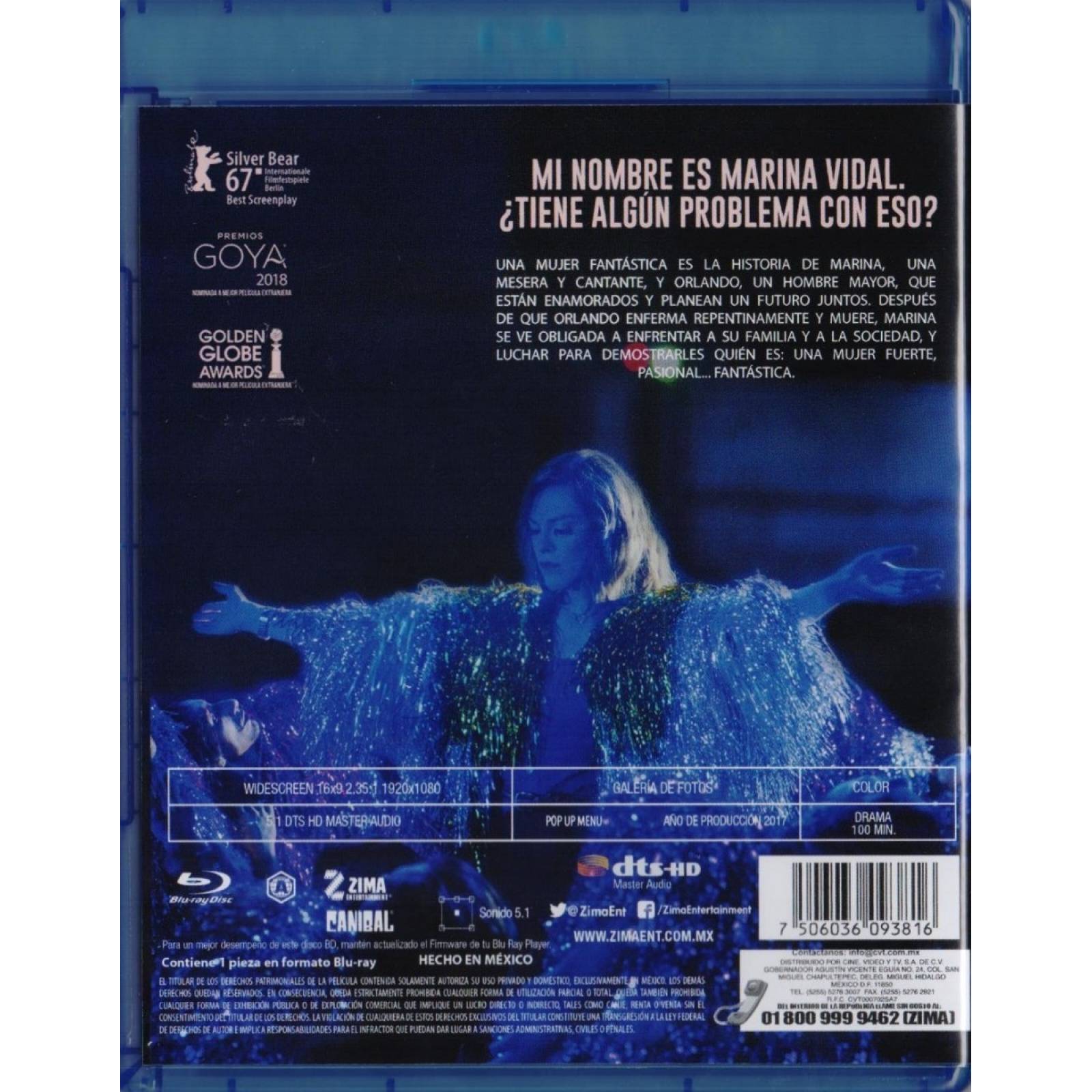 Una Mujer Fantastica A Fantastic Woman Pelicula BluRay