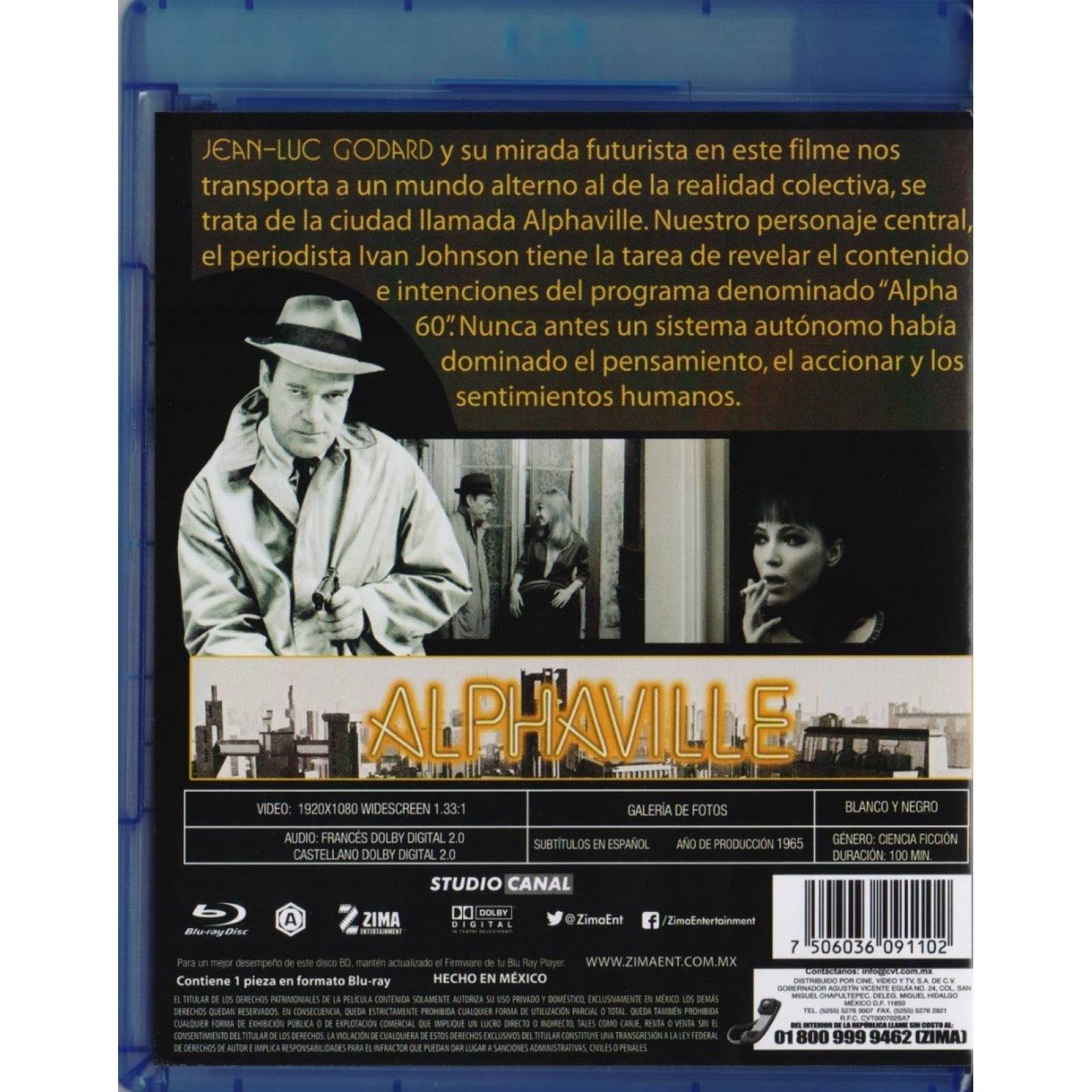 Alphaville Jean - Luc Godard Pelicula Blu-ray