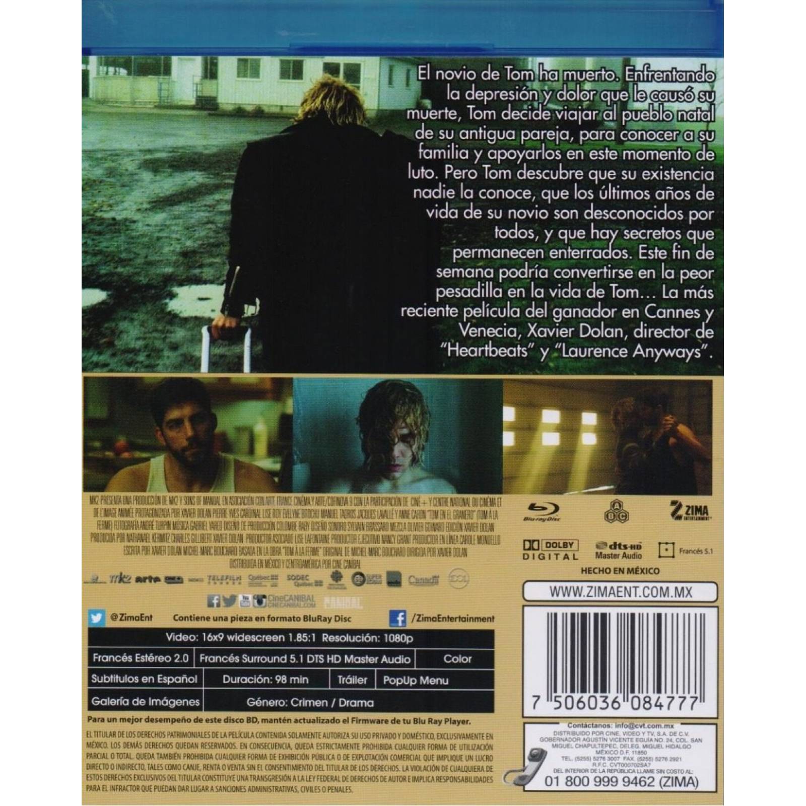 Tom En El Granero Tom At The Farm Pelicula Blu-ray