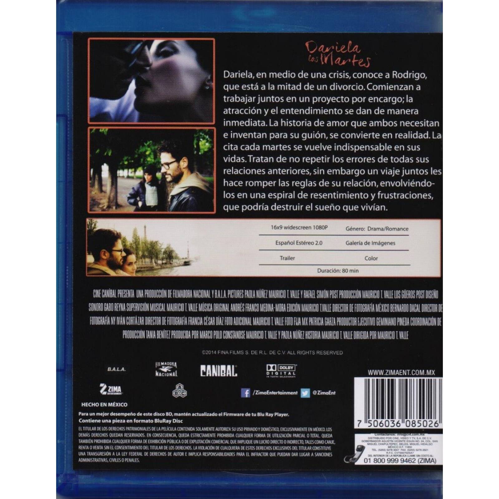 Dariela Los Martes Paola Nuñez Pelicula Mexicana En Blu-ray