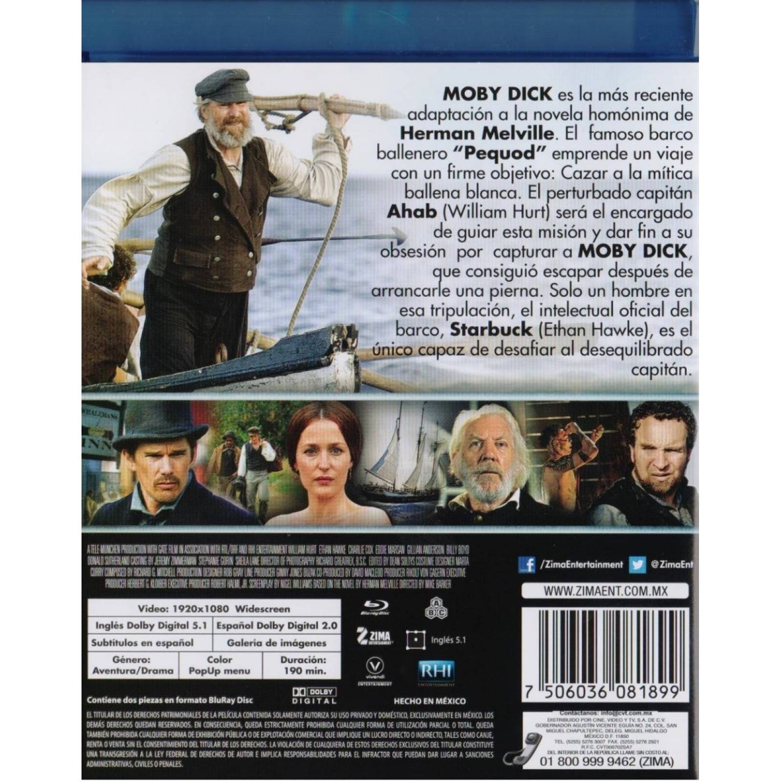 Moby Dick La Serie Completa William Hurt Blu-ray