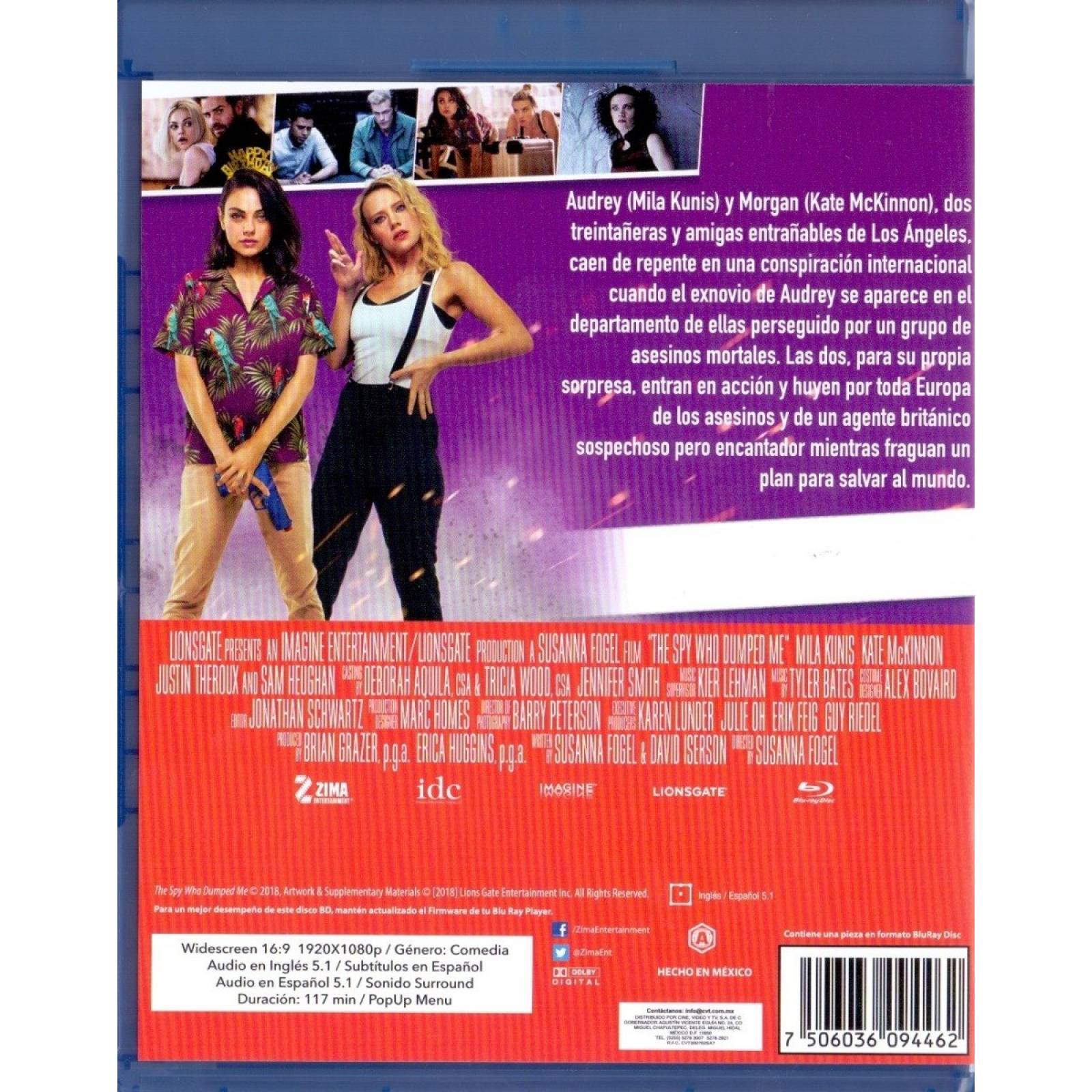 Mi Ex Es Un Espia Mila Kunis Justin Theroux Pelicula Blu-ray