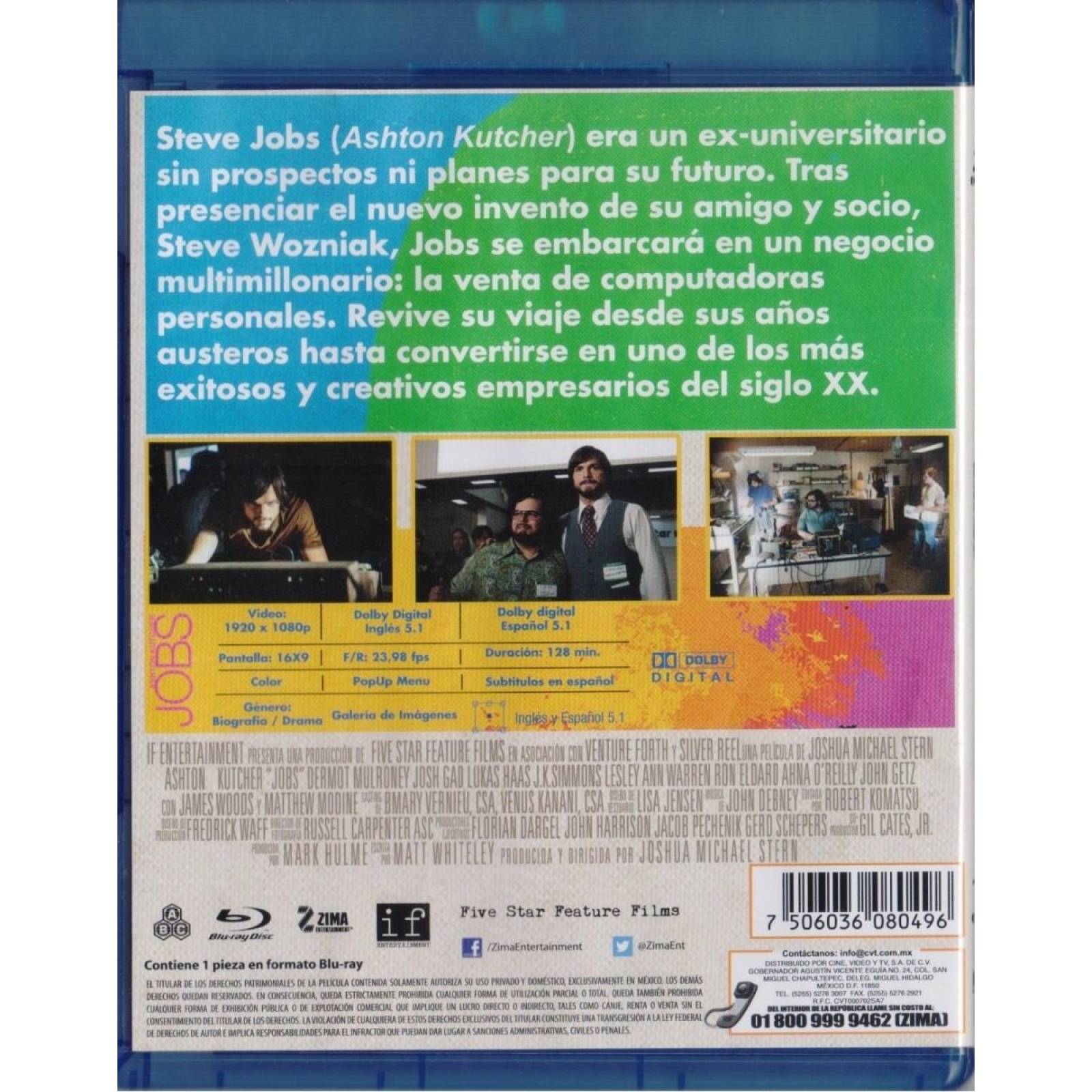 Jobs El Hombre Que Cambio El Mundo Pelicula Blu-ray
