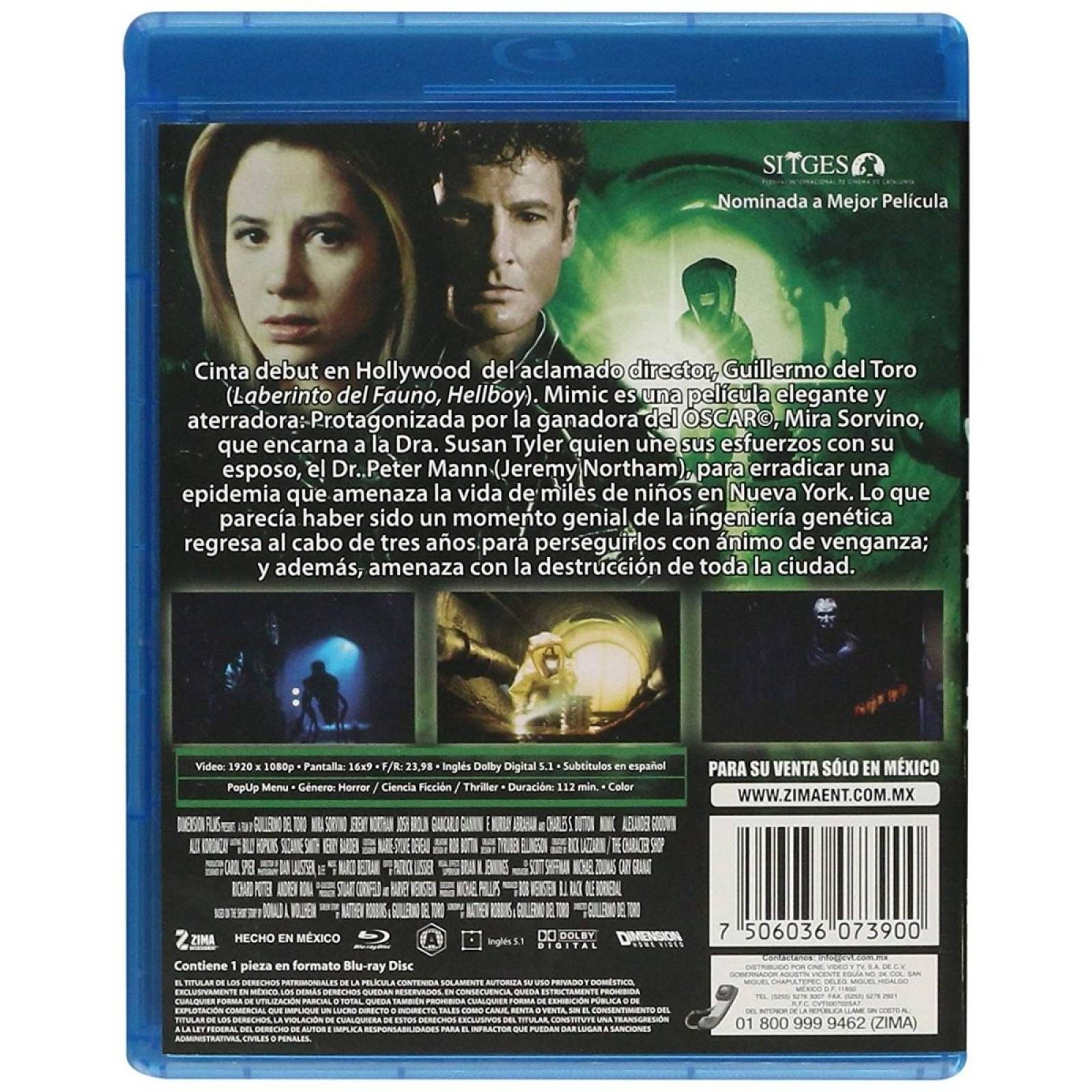 Mimic Guillermo Del Toro Pelicula Blu-ray