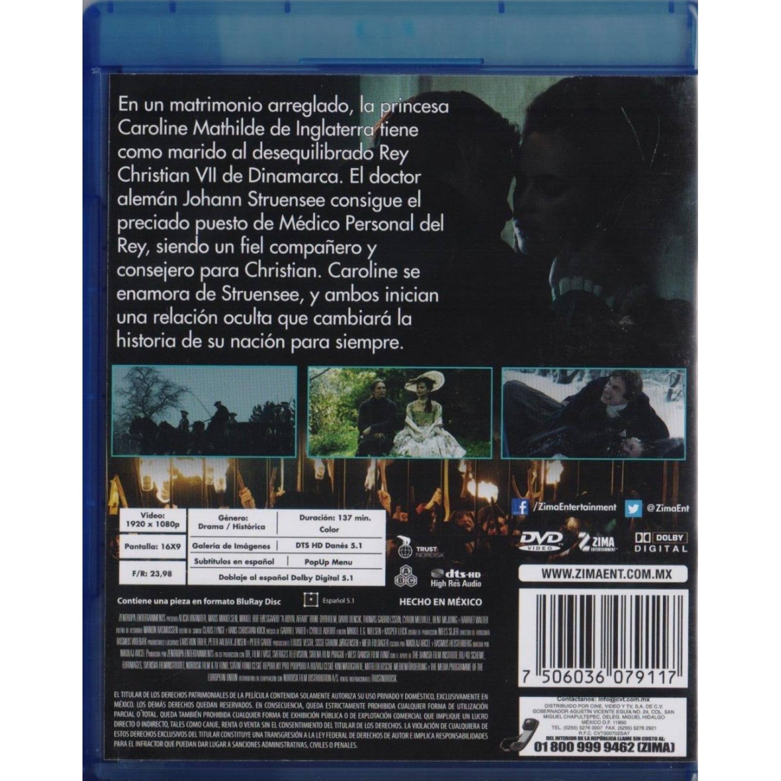 La Reina Infiel A Royal Affair Pelicula Blu-ray